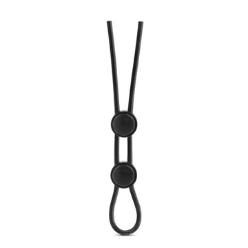 Stay Hard Silicone Double Loop Ring Black Blush Novelties
