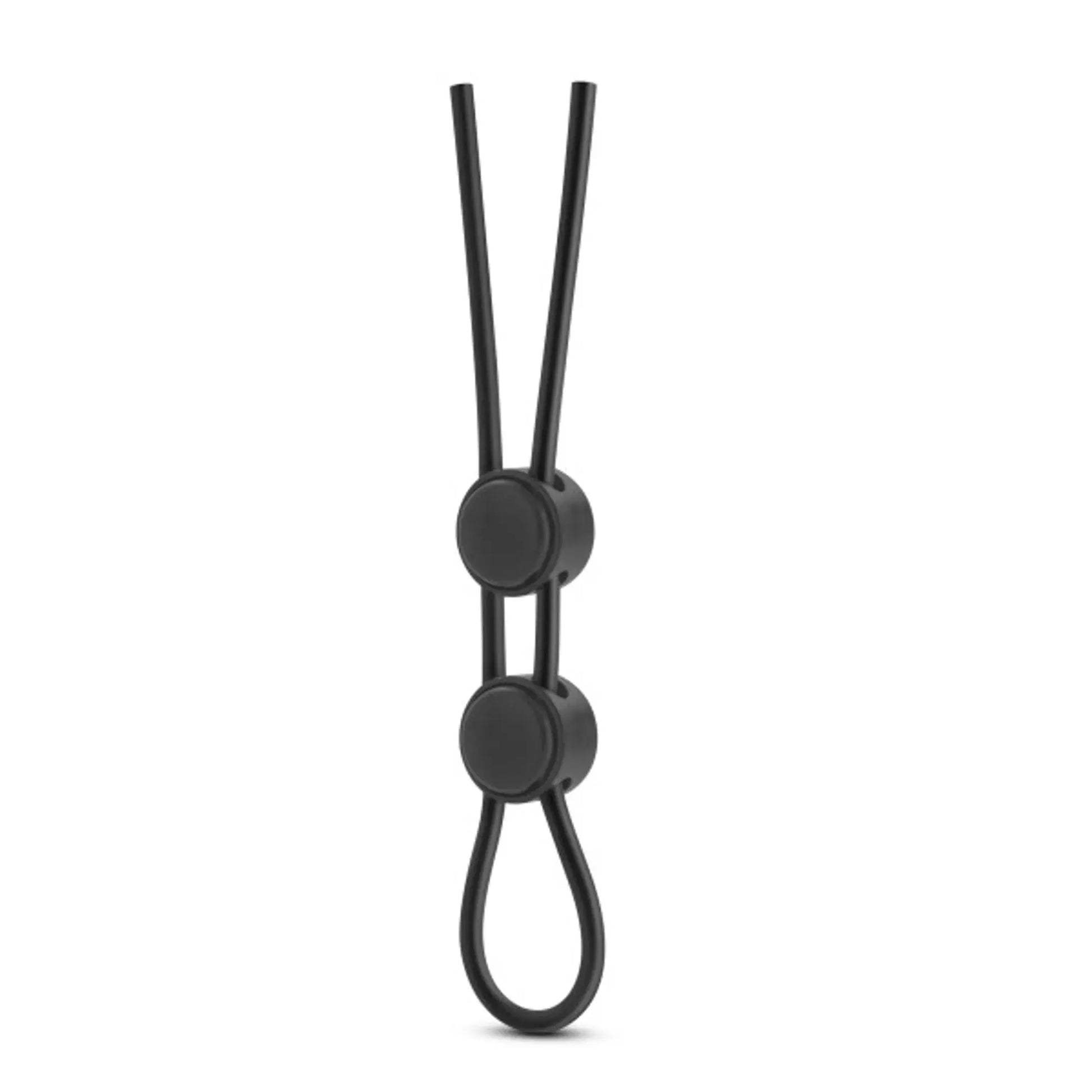 Stay Hard Silicone Double Loop Ring Black Blush Novelties