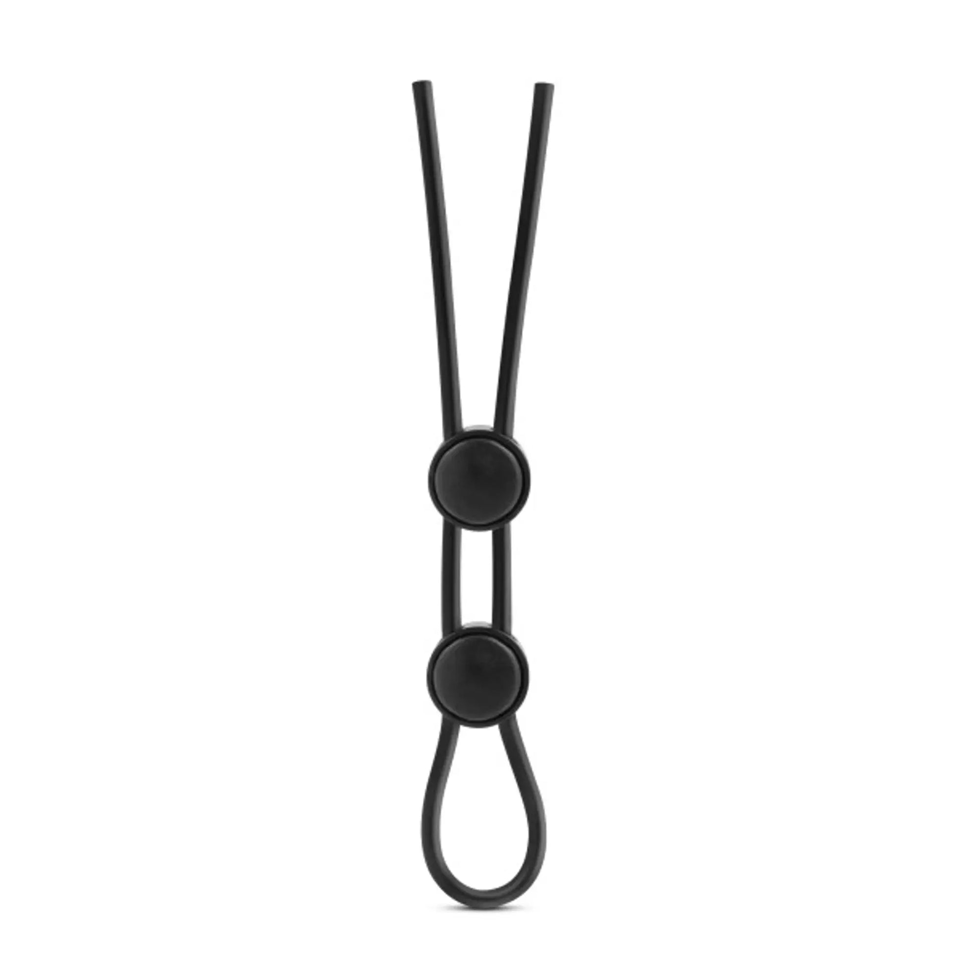Stay Hard Silicone Double Loop Ring Black Blush Novelties