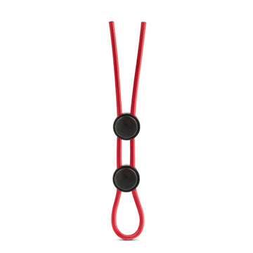 Stay Hard Silicone Double Loop Ring Red Blush Novelties