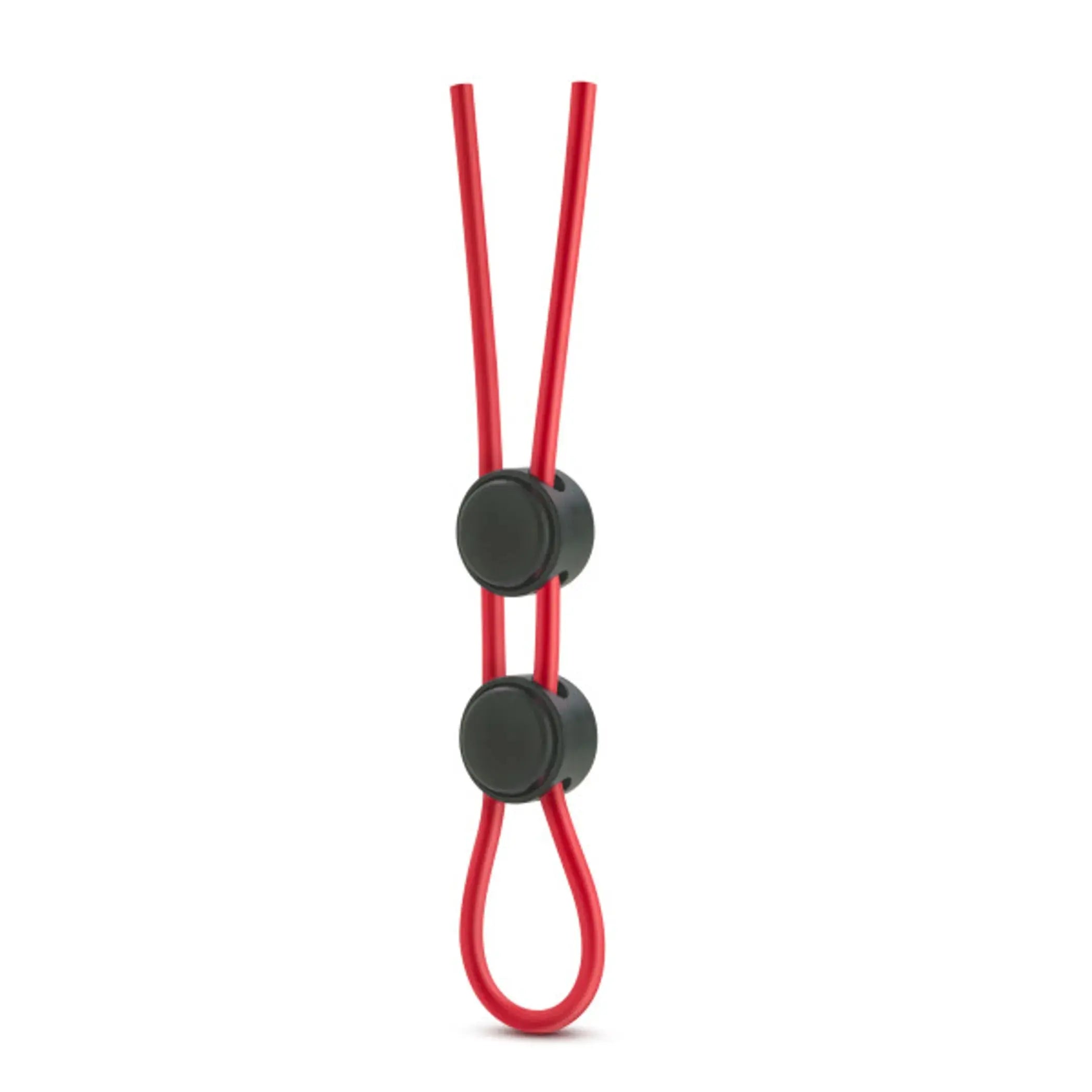 Stay Hard Silicone Double Loop Ring Red Blush Novelties