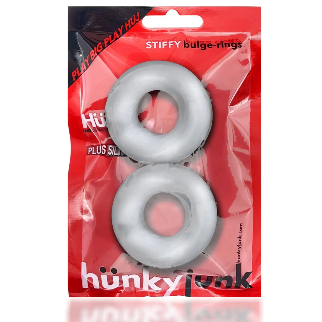 Stiffy 2-Pack C-Rings Clear Ice OXBALLS