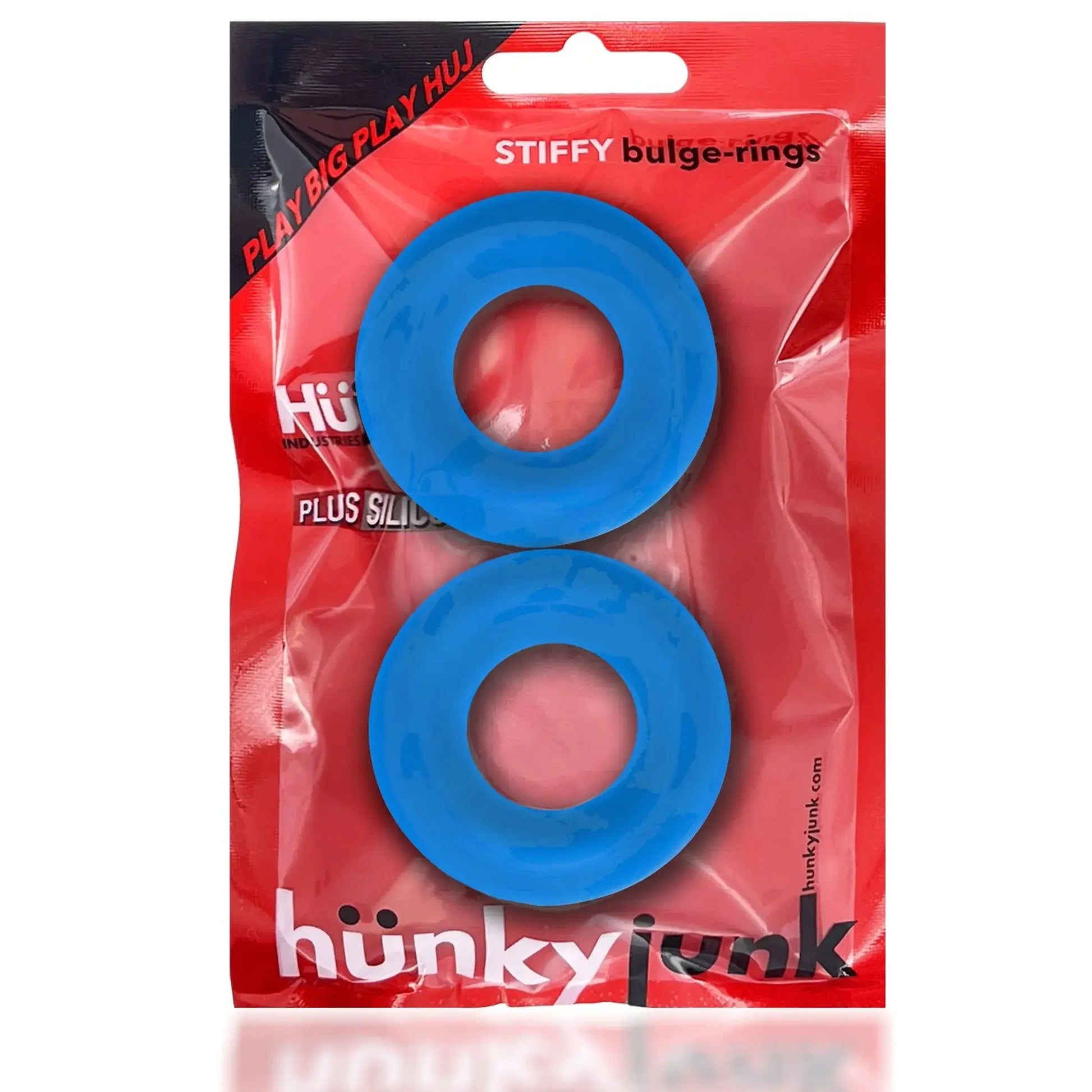 Stiffy 2-Pack C-Rings Teal Ice OXBALLS