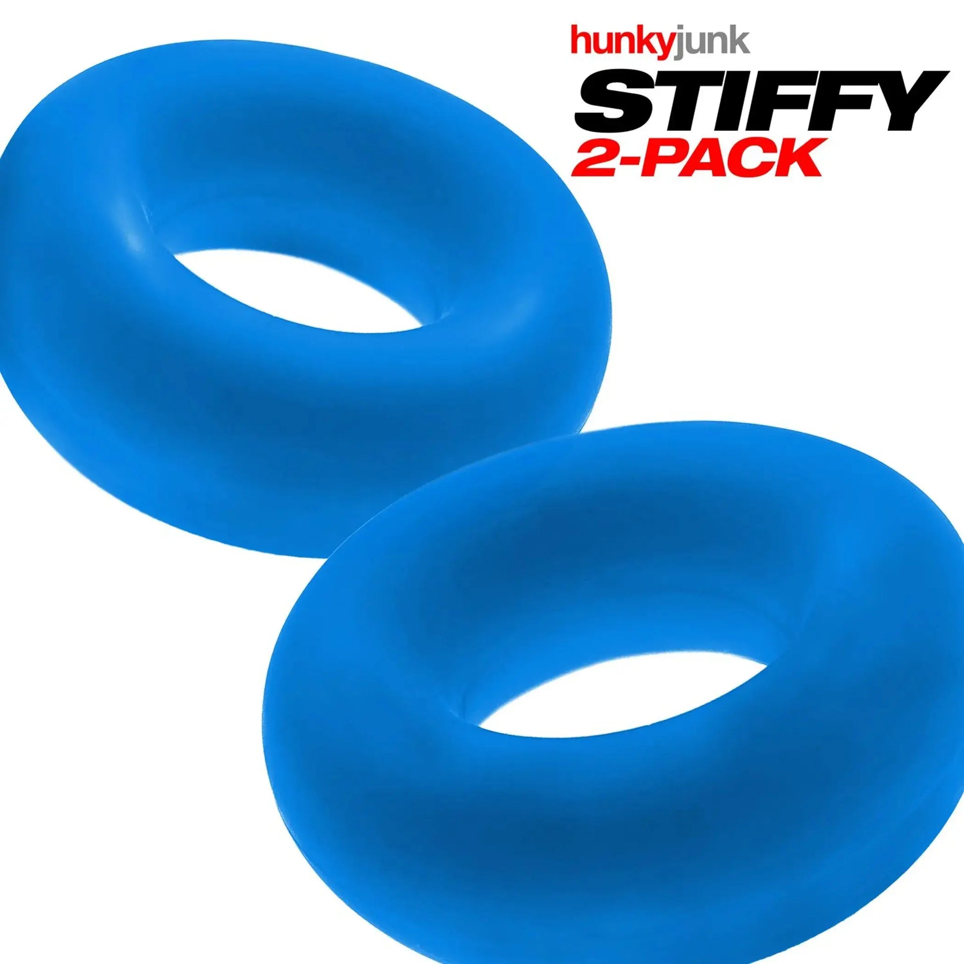 Stiffy 2-Pack C-Rings Teal Ice OXBALLS