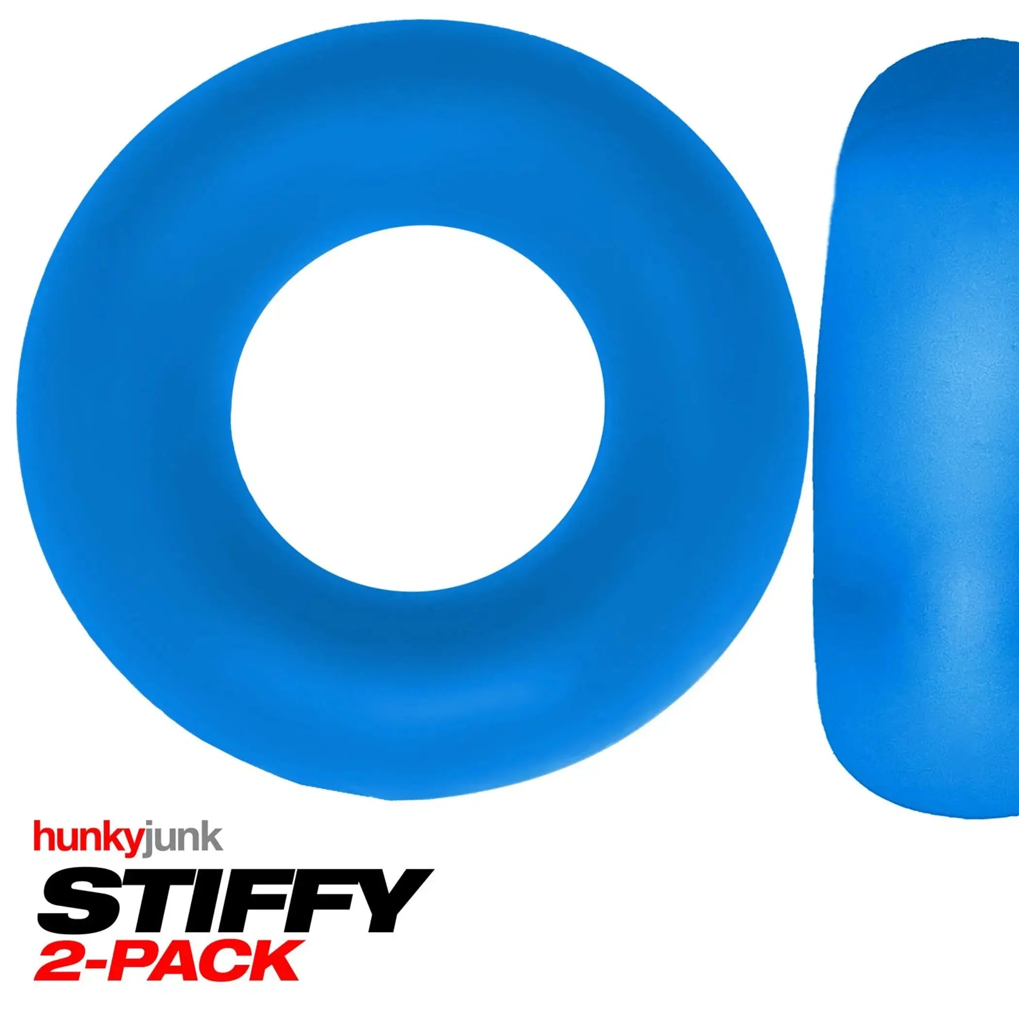 Stiffy 2-Pack C-Rings Teal Ice OXBALLS