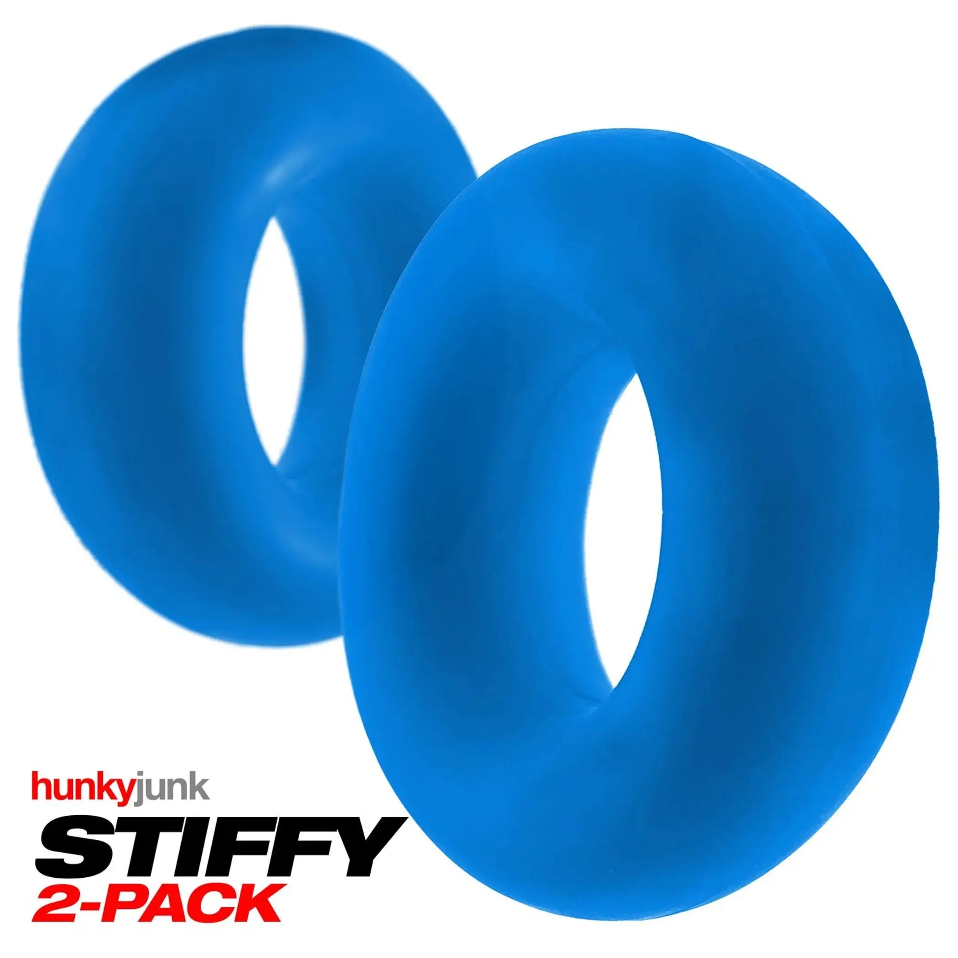 Stiffy 2-Pack C-Rings Teal Ice OXBALLS