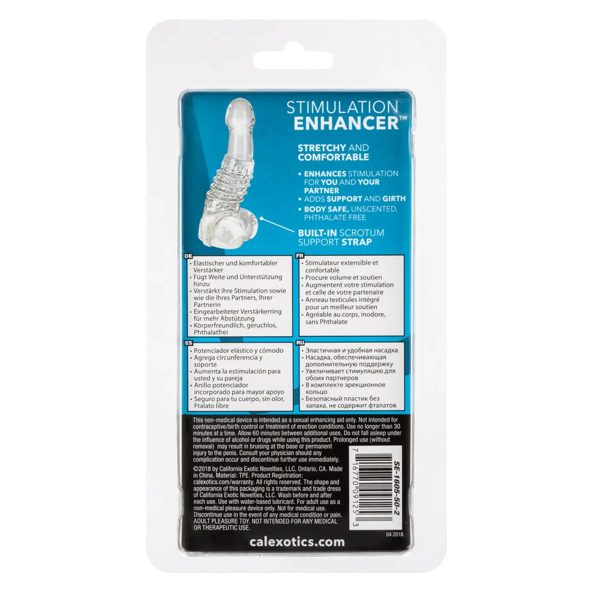 Stimulation Enhancer Clear Sleeve California Exotic Novelties