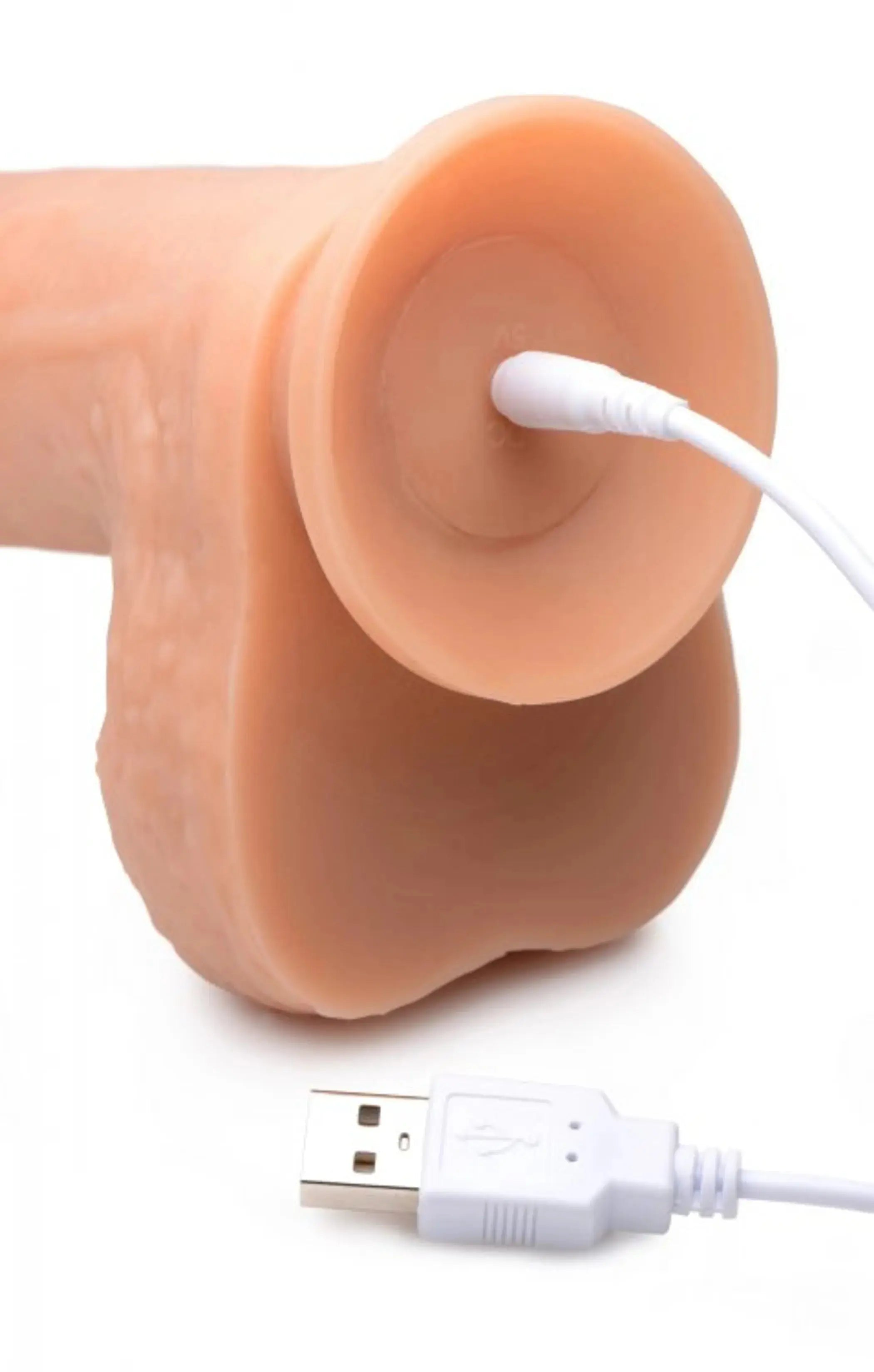 Strap U Real Thrust Thrusting & Vibrating Silicone Dildo with Remote Control XR Brands