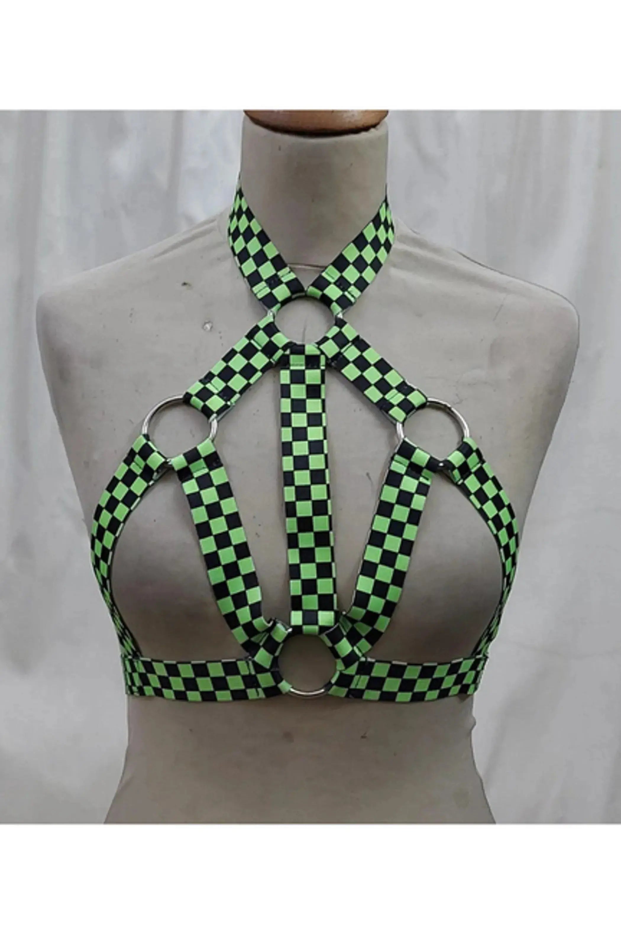 Stretchy Body Harness with Hardware Daisy Corsets
