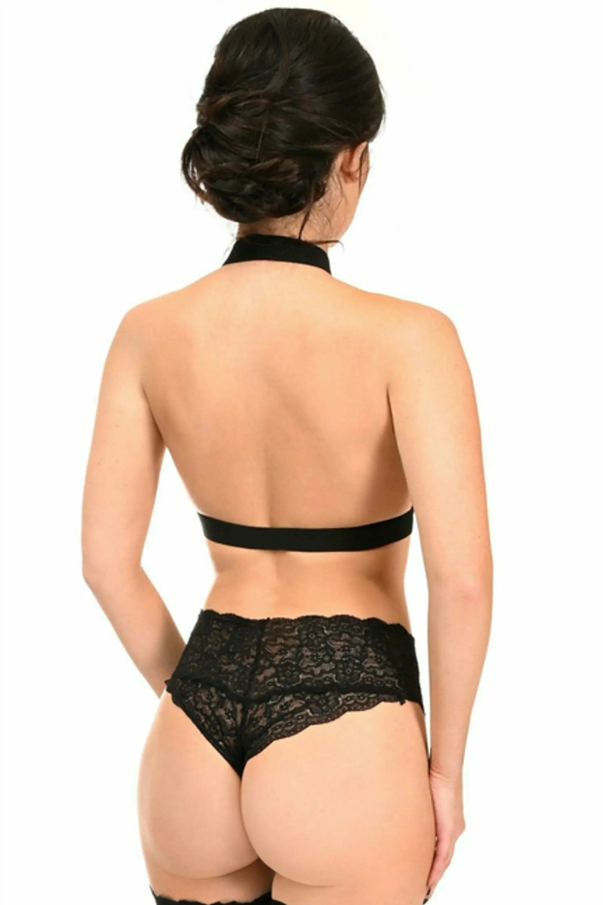 Stretchy Body Harness with Hardware Daisy Corsets