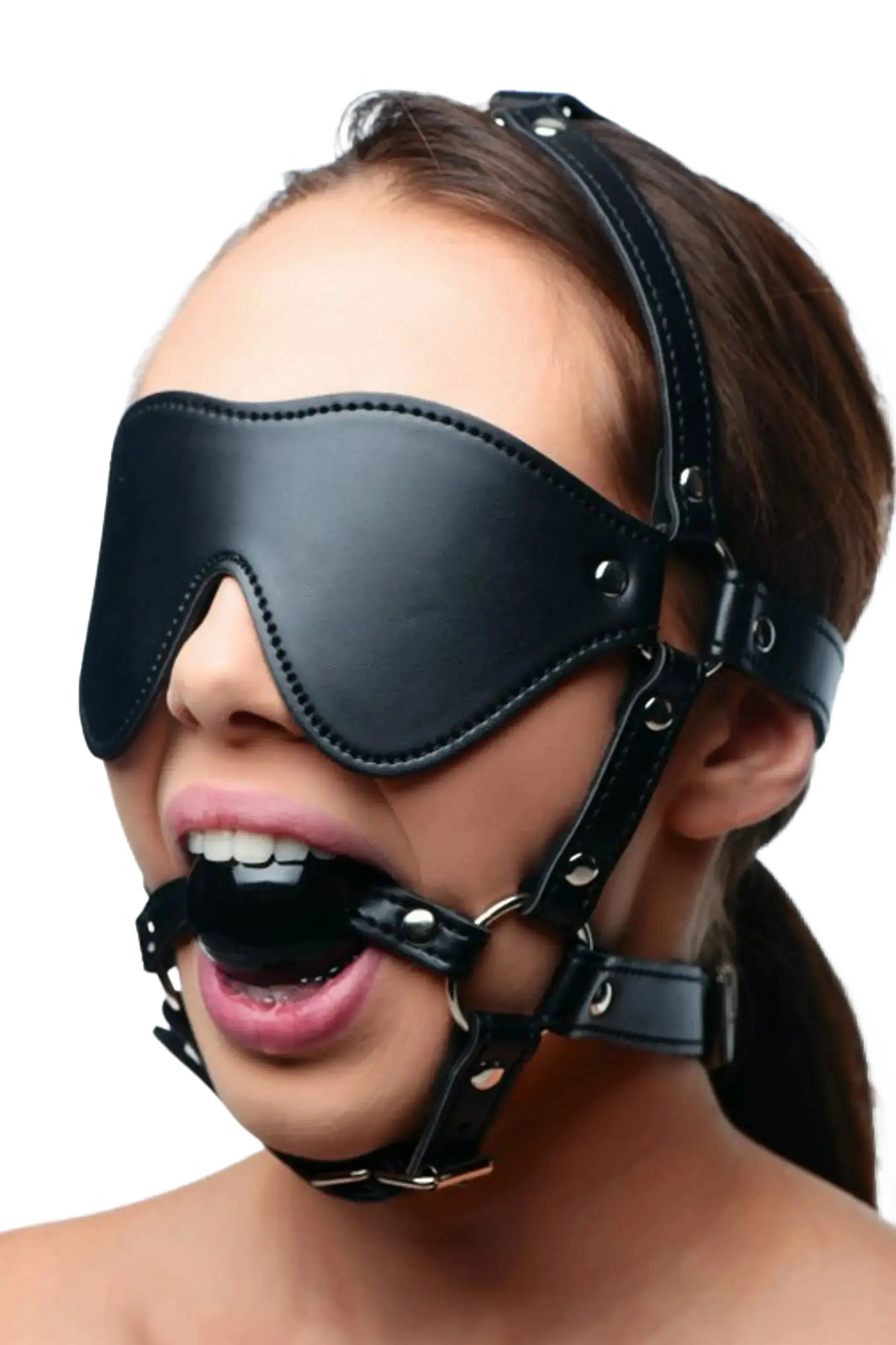 STRICT EYE MASK HARNESS W/ BALL GAG XR Brands