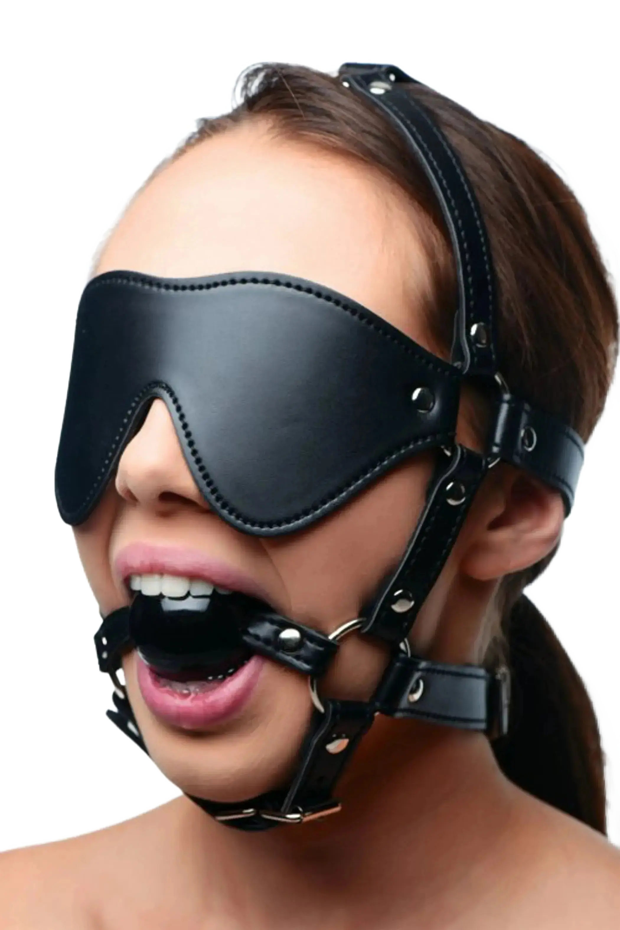 STRICT EYE MASK HARNESS W/ BALL GAG XR Brands