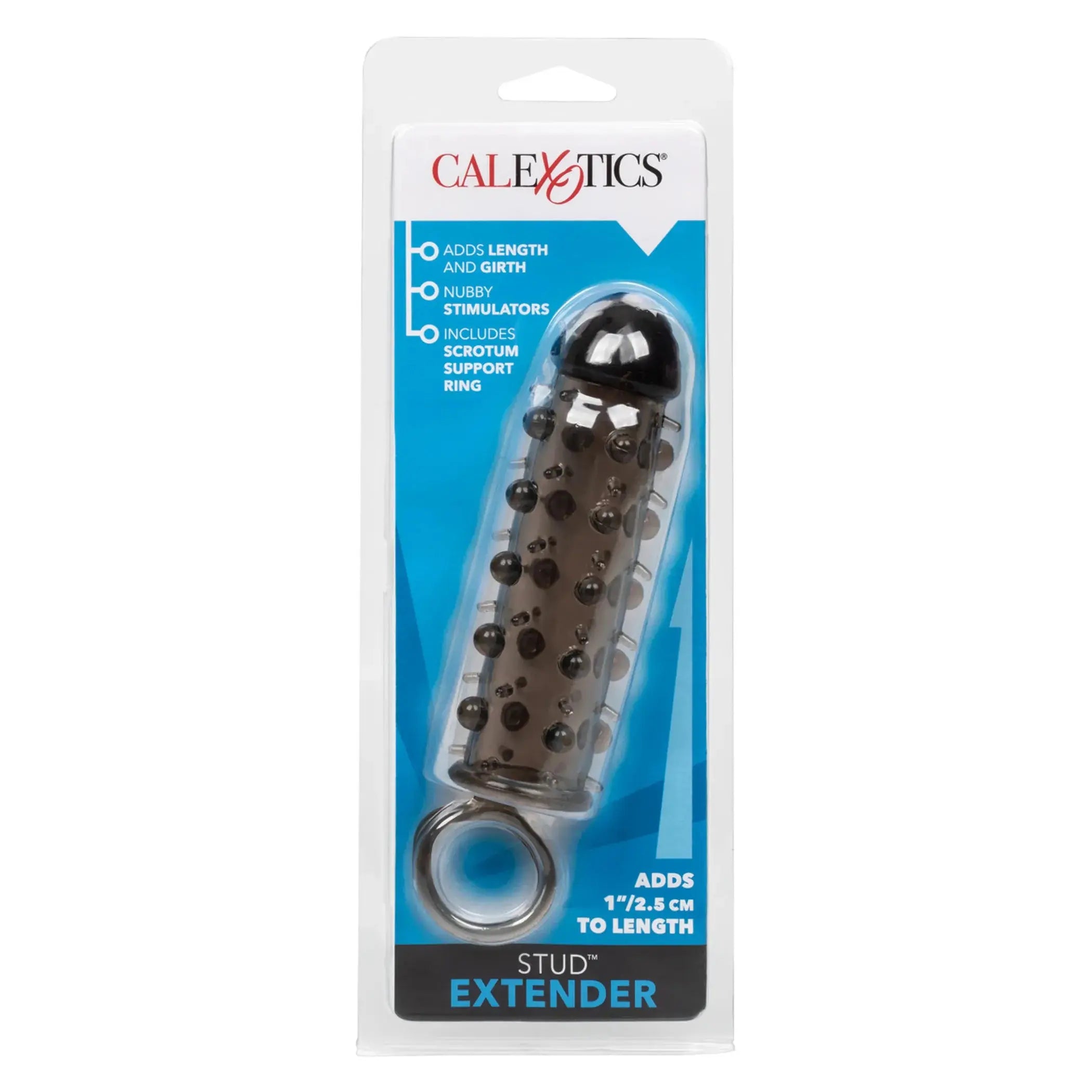 Stud Extender With Support Ring Smoke California Exotic Novelties
