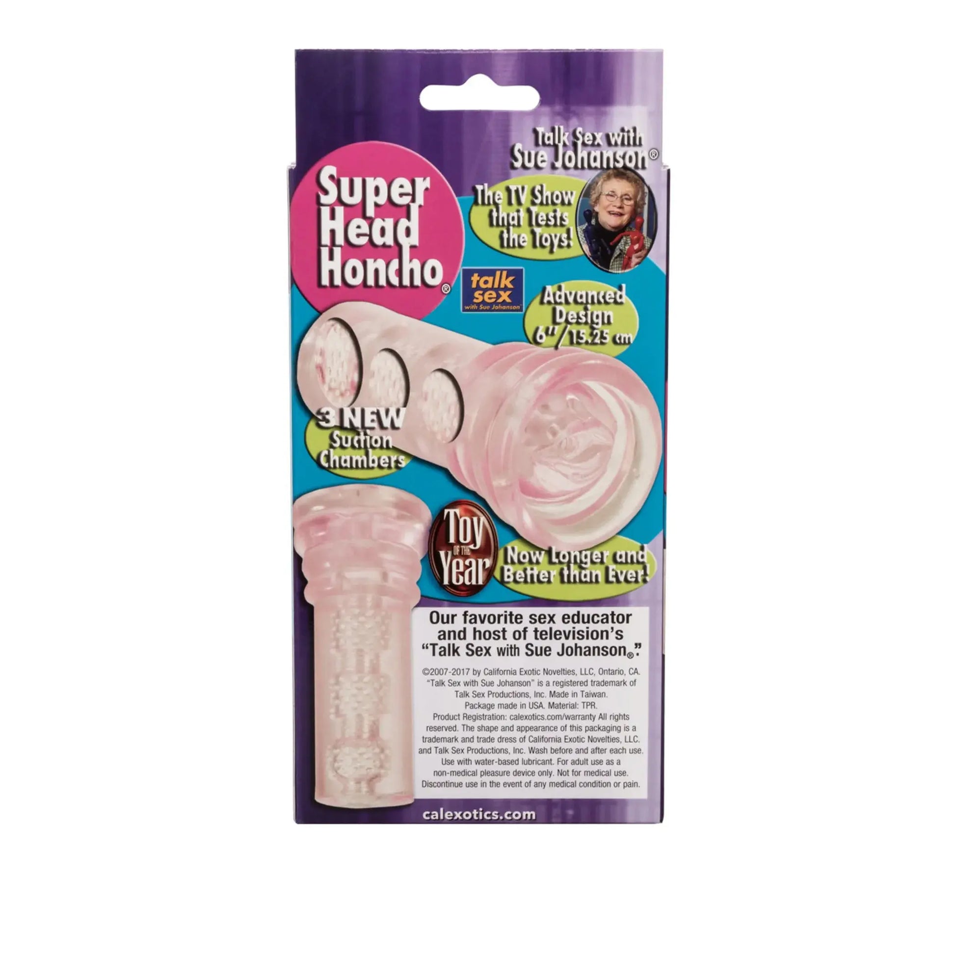 Sue Johanson Super Head Honcho California Exotic Novelties
