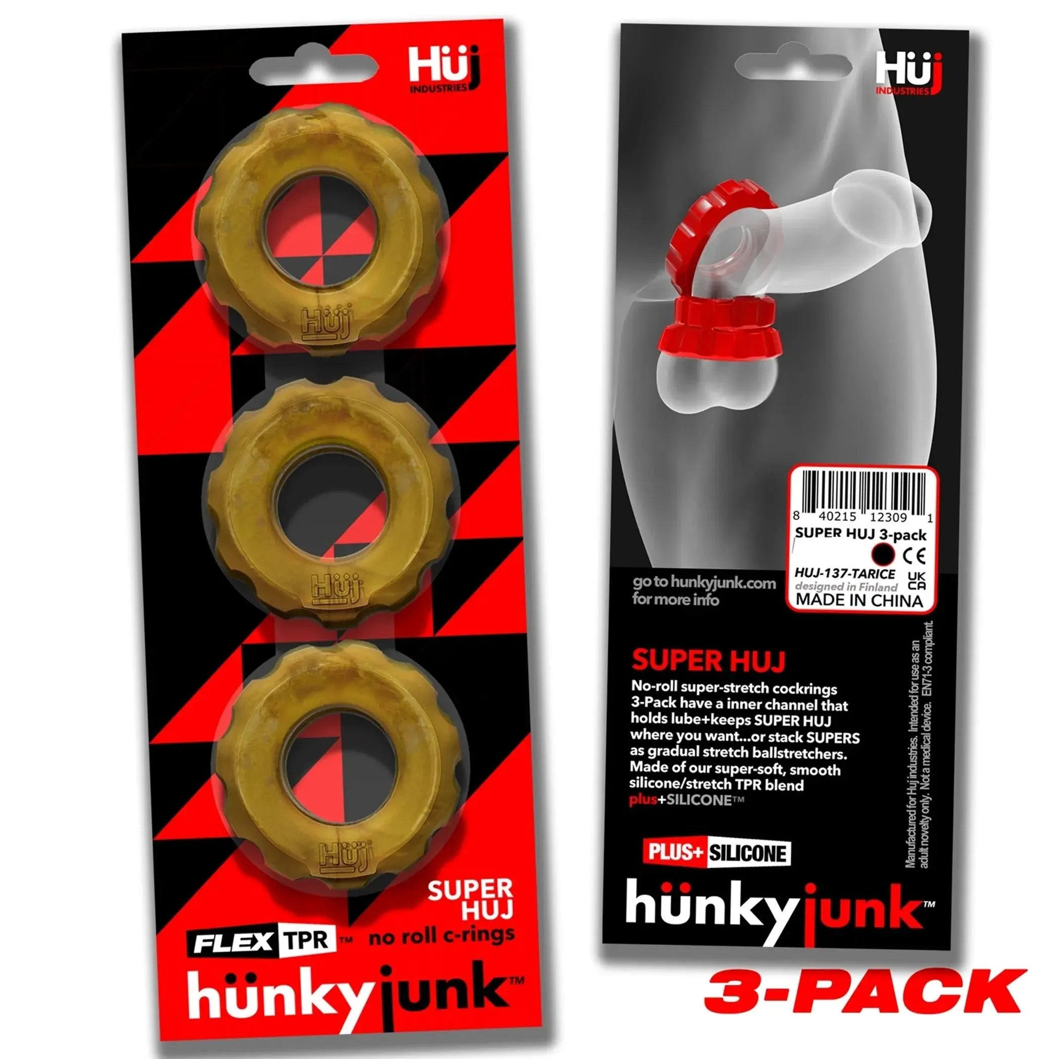 Super Huj 3-Pack Bronze Cock Rings OXBALLS