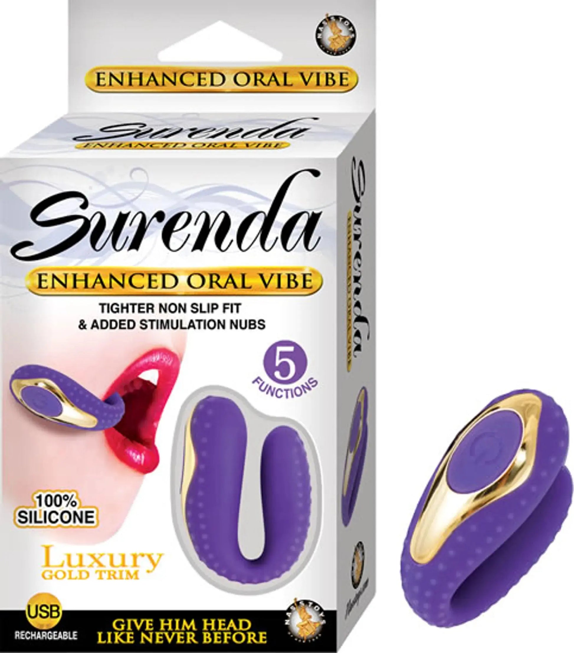 Surenda Enhanced Oral Vibe Purple Nasstoys