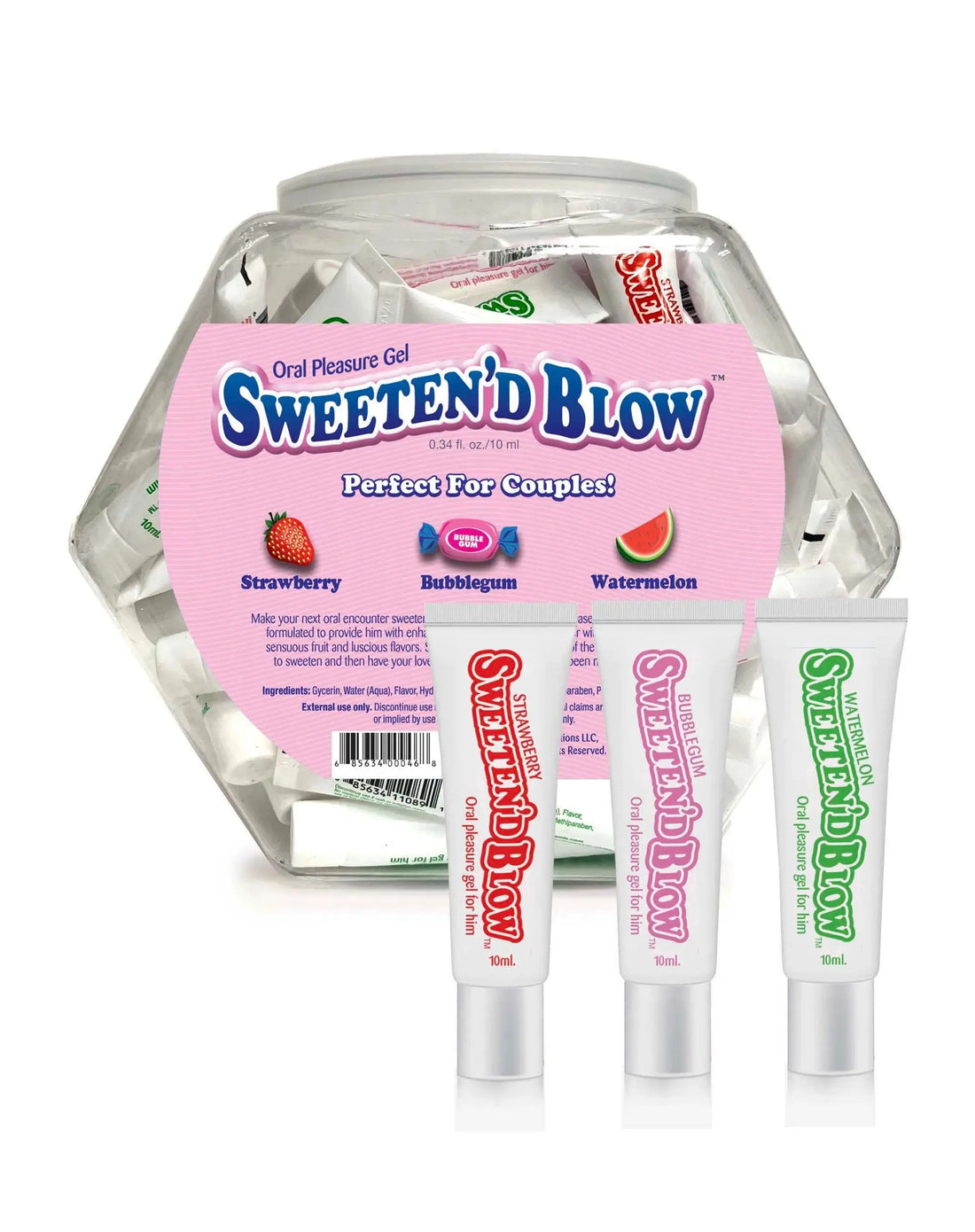 Sweeten'd Blow Fishbowl 66 Pillow Packs Three Flavors Little Genie