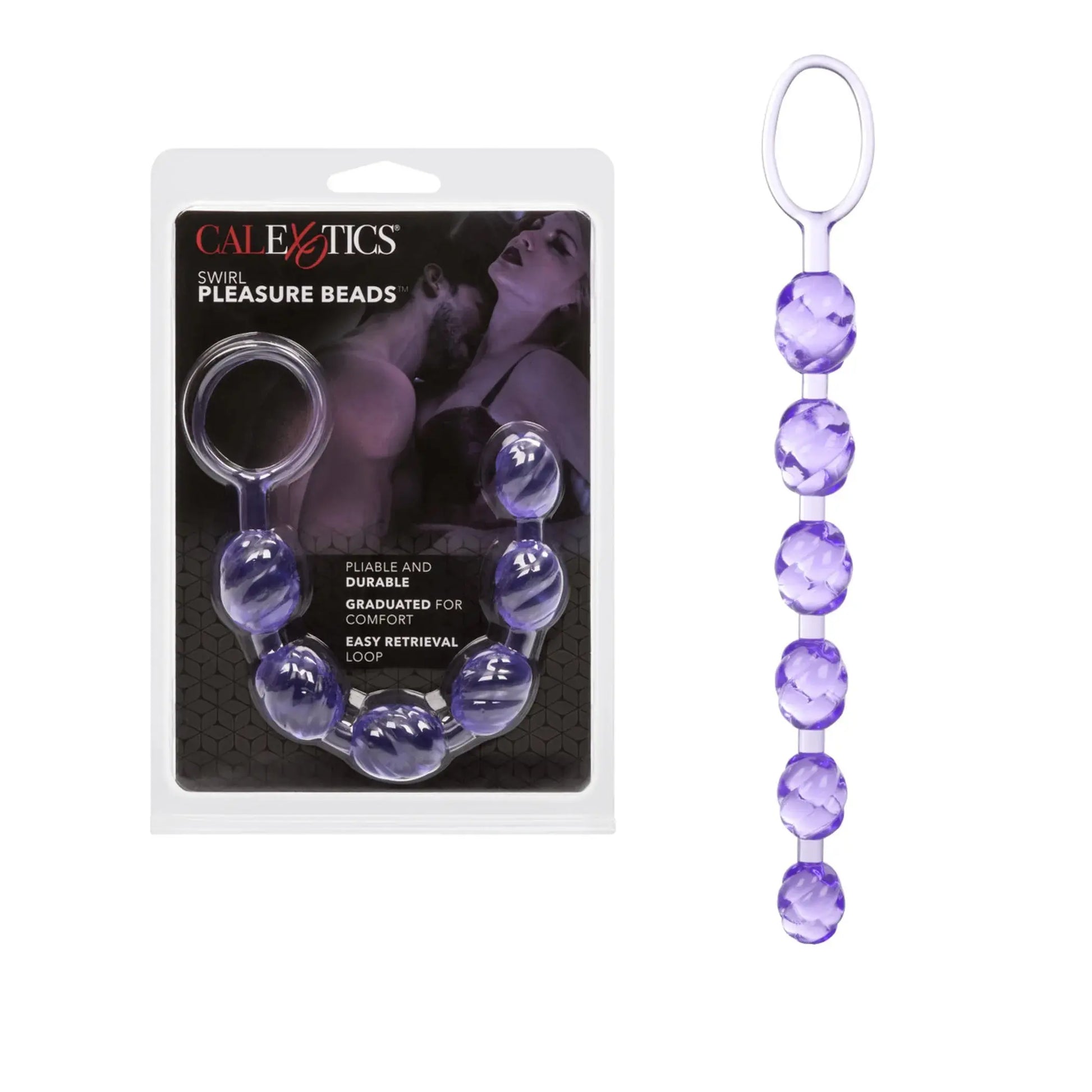 Swirl Pleasure Beads Purple California Exotic Novelties