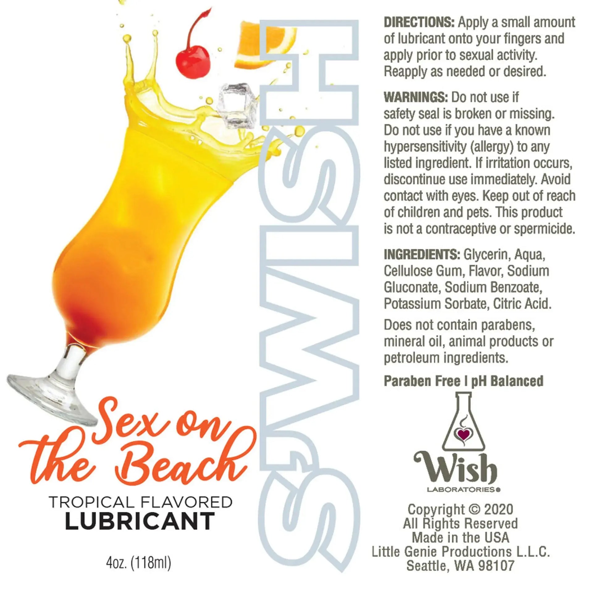 Swish Sex On The Beach 4oz Little Genie