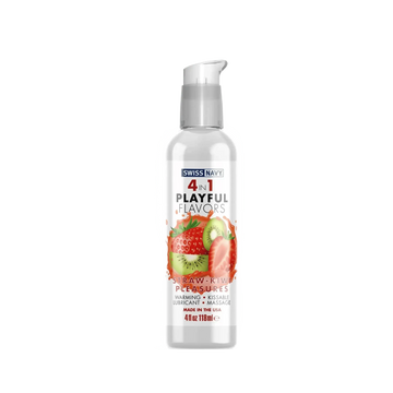 SWISS NAVY 4 IN 1 PLAYFUL FLAVORS STRAWBERRY KIWI PLEASURE 4OZ MD Science