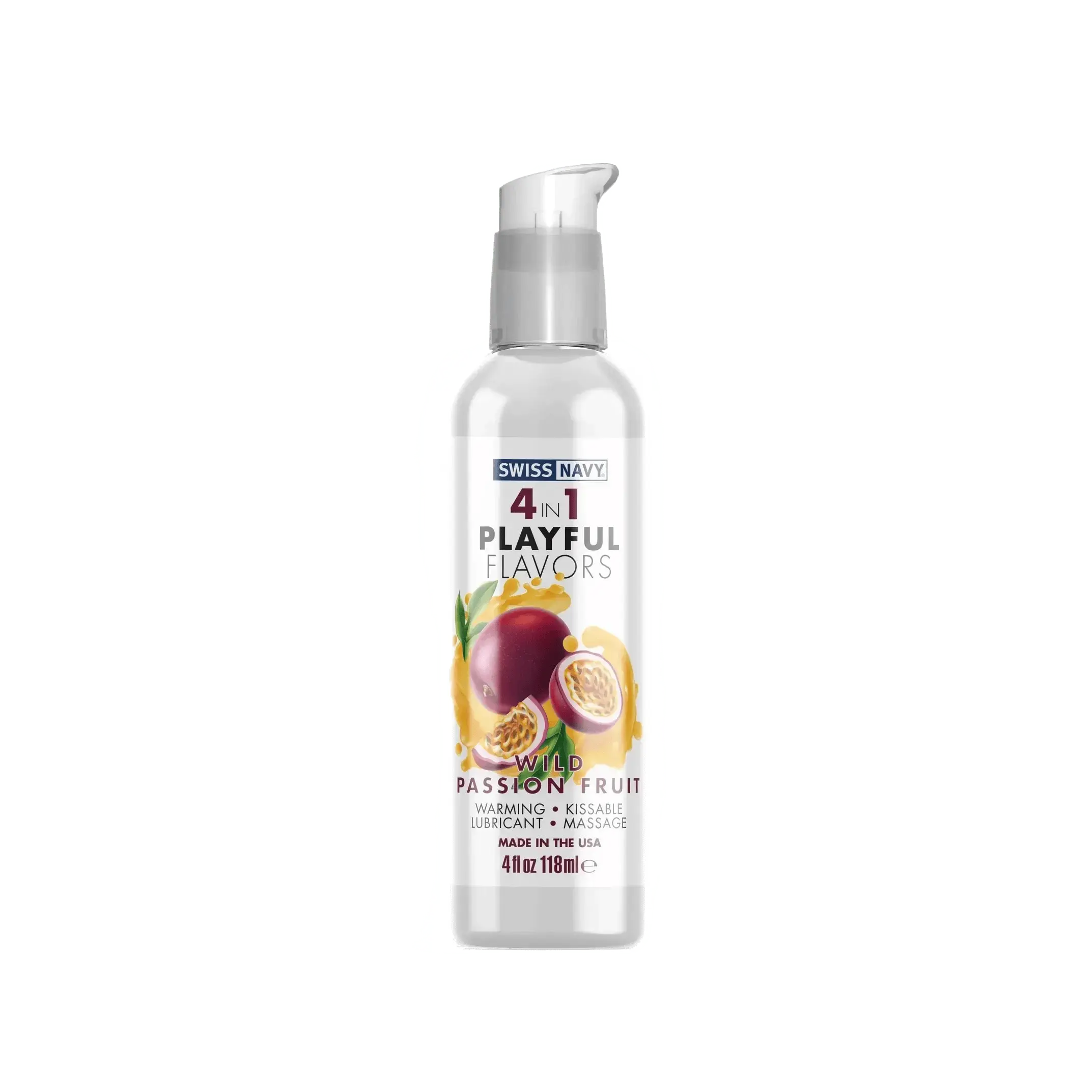 SWISS NAVY 4 IN 1 PLAYFUL FLAVORS WILD PASSION FRUIT 4OZ MD Science