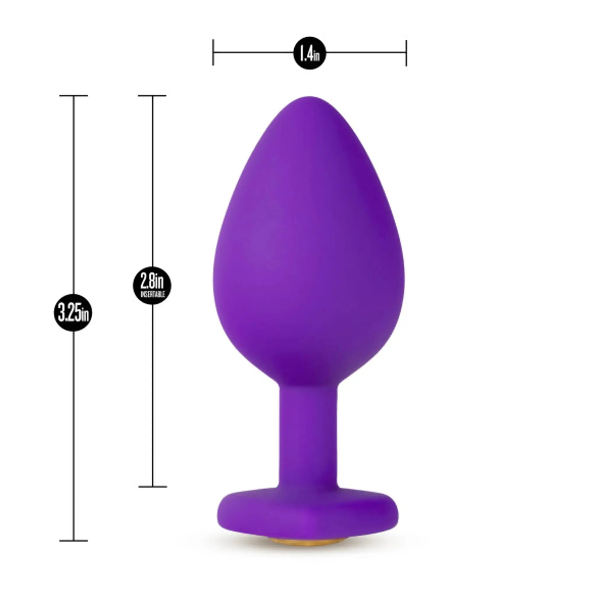 TEMPTASIA BLING PLUG MEDIUM PURPLE Blush Novelties