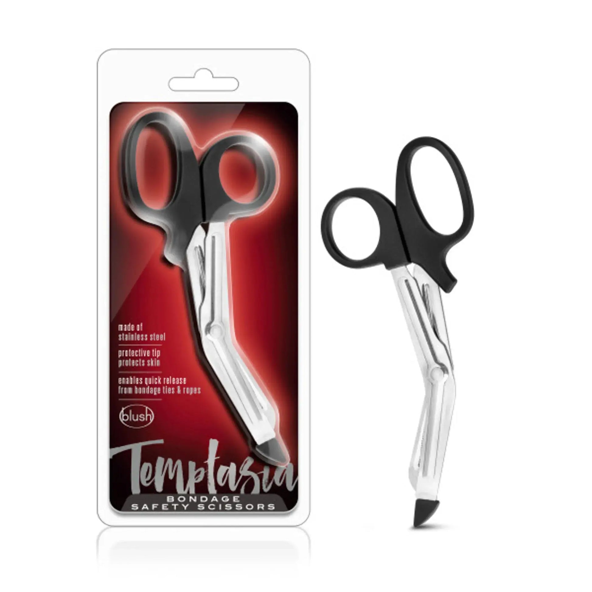 TEMPTASIA SAFETY SCISSORS BLACK Blush Novelties