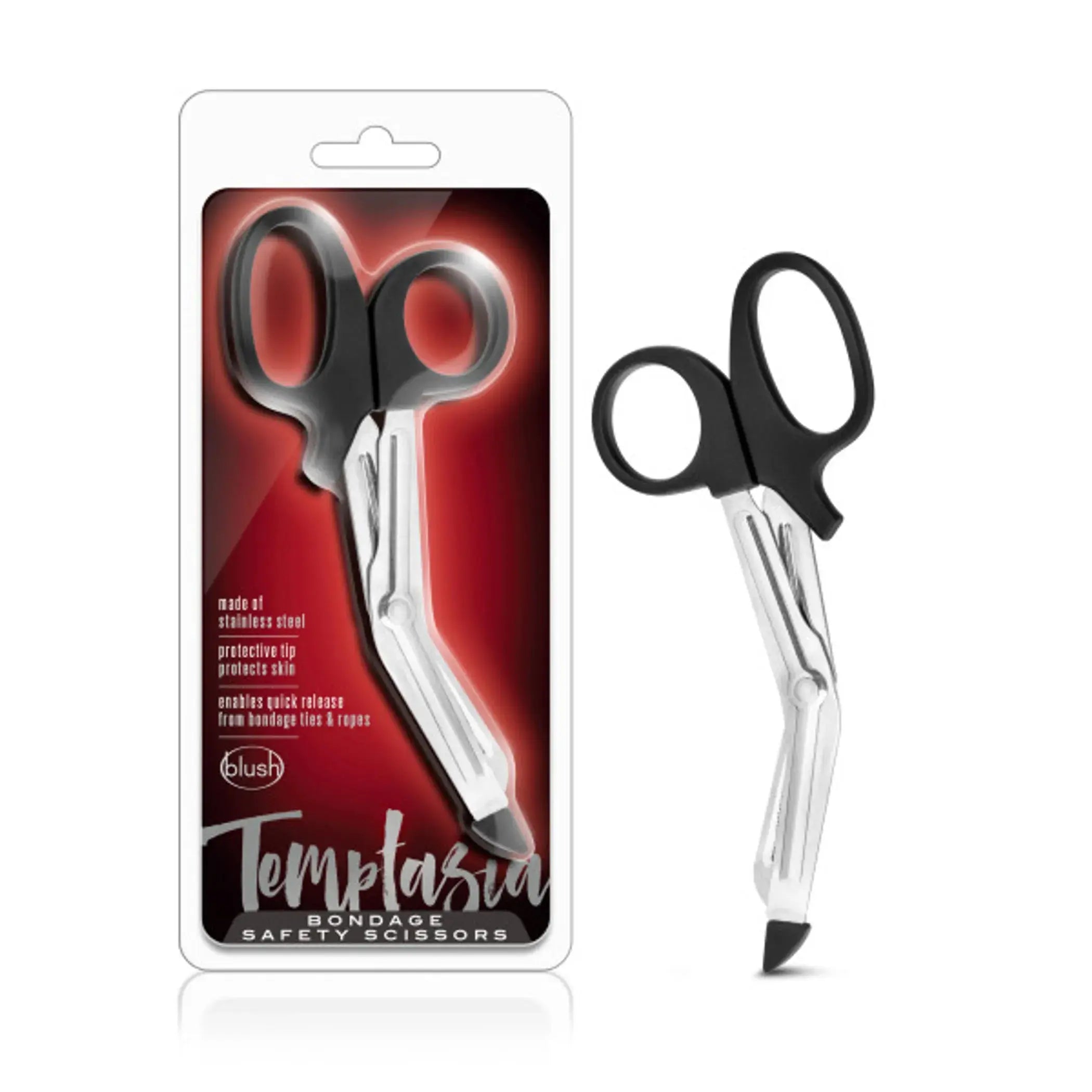 TEMPTASIA SAFETY SCISSORS BLACK Blush Novelties