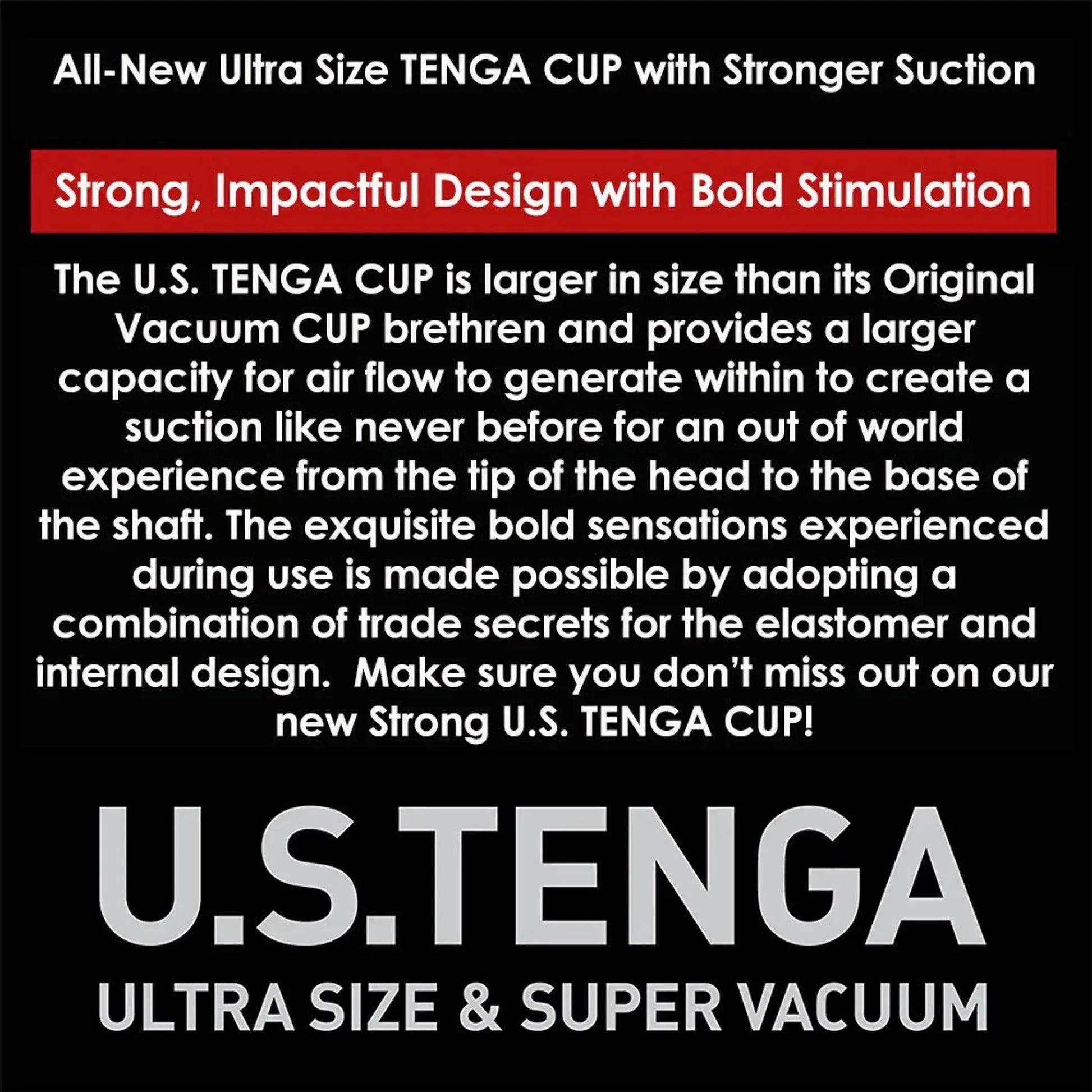 TENGA U.S. ORIGINAL VACUUM CUP STRONG (NET) TENGA