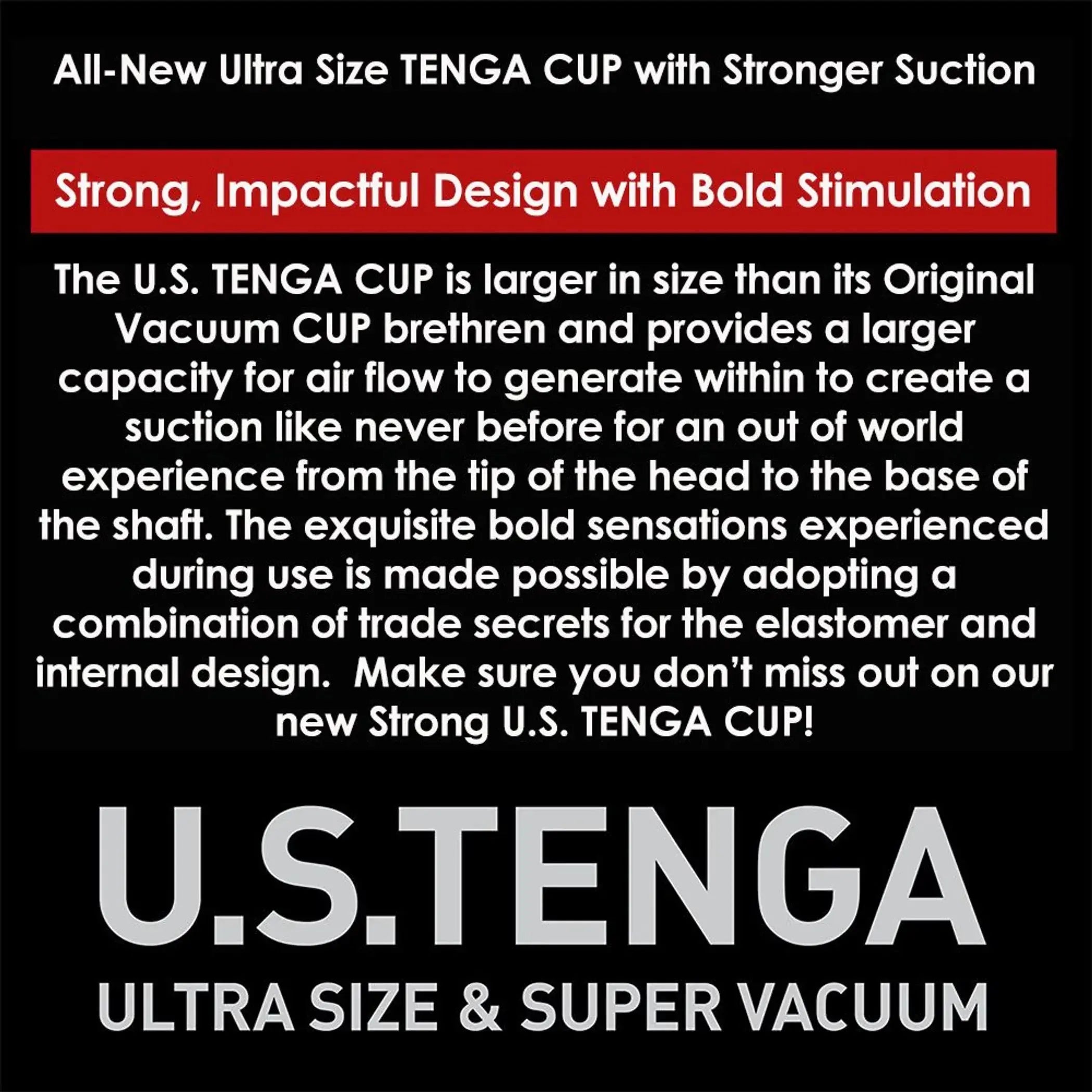 TENGA U.S. ORIGINAL VACUUM CUP STRONG (NET) TENGA