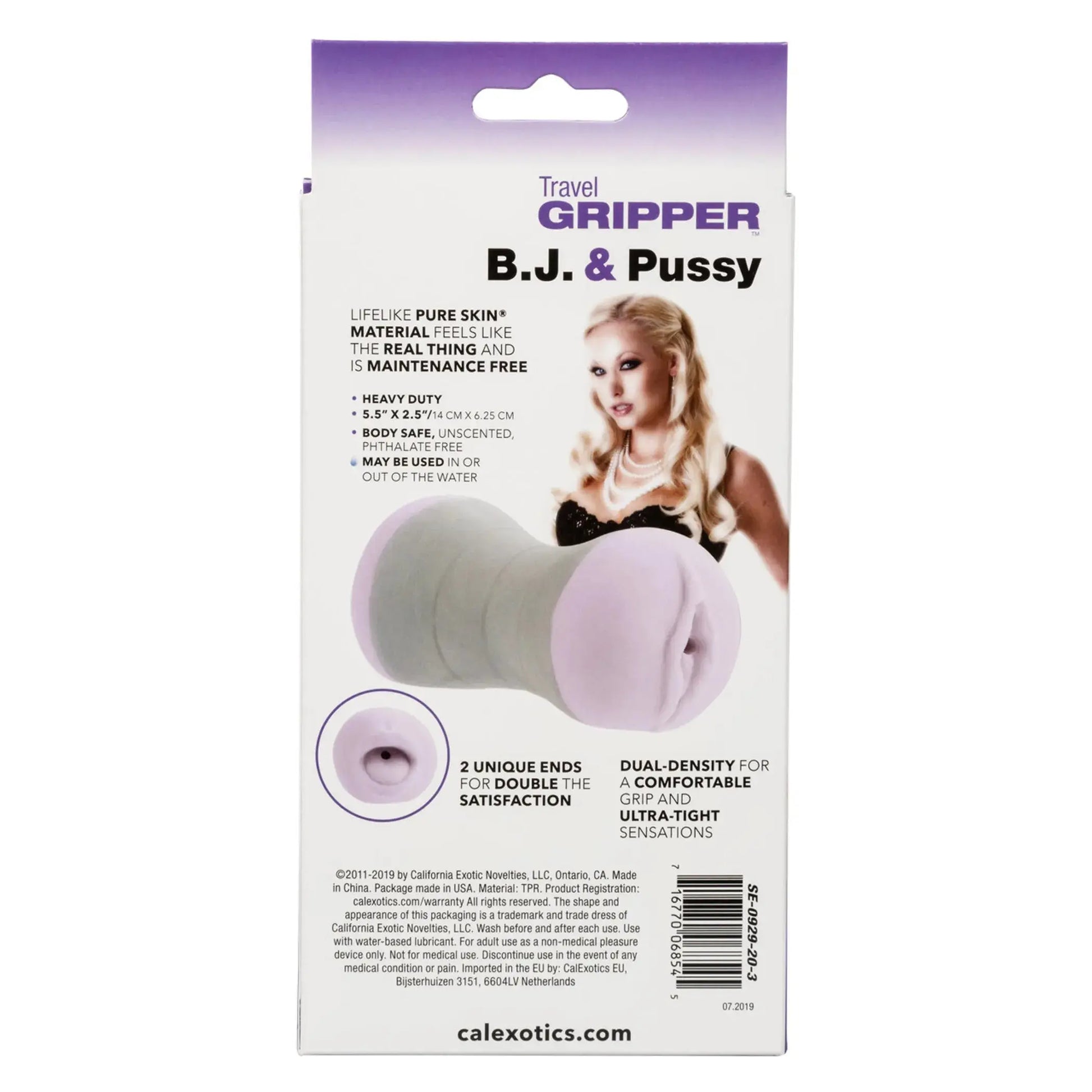 TRAVEL GRIPPER BJ & PXSSY California Exotic Novelties