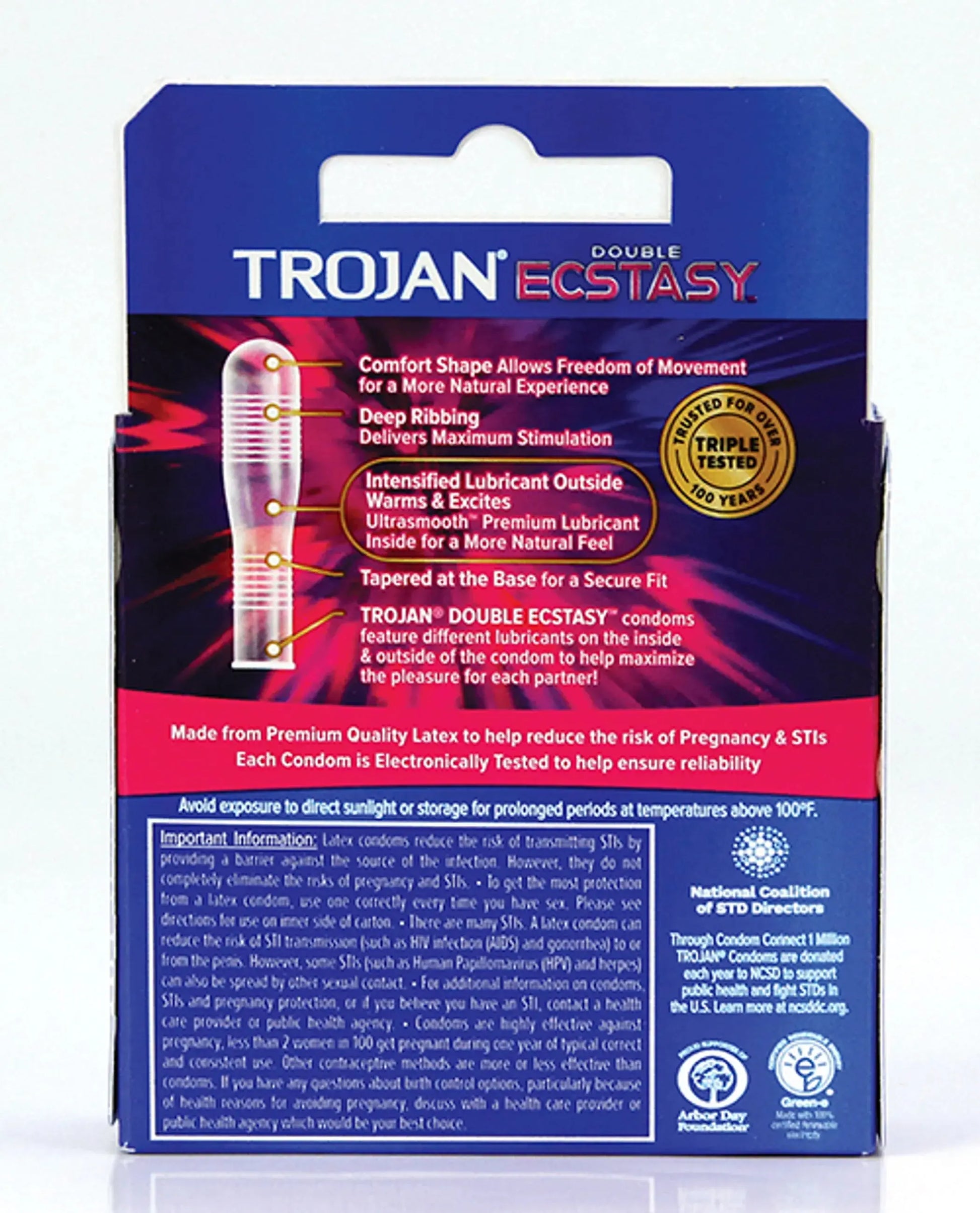 TROJAN DOUBLE ECSTASY 3PK Paradise Products