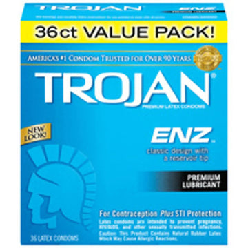TROJAN ENZ LUBRICATED 36PK Trojan