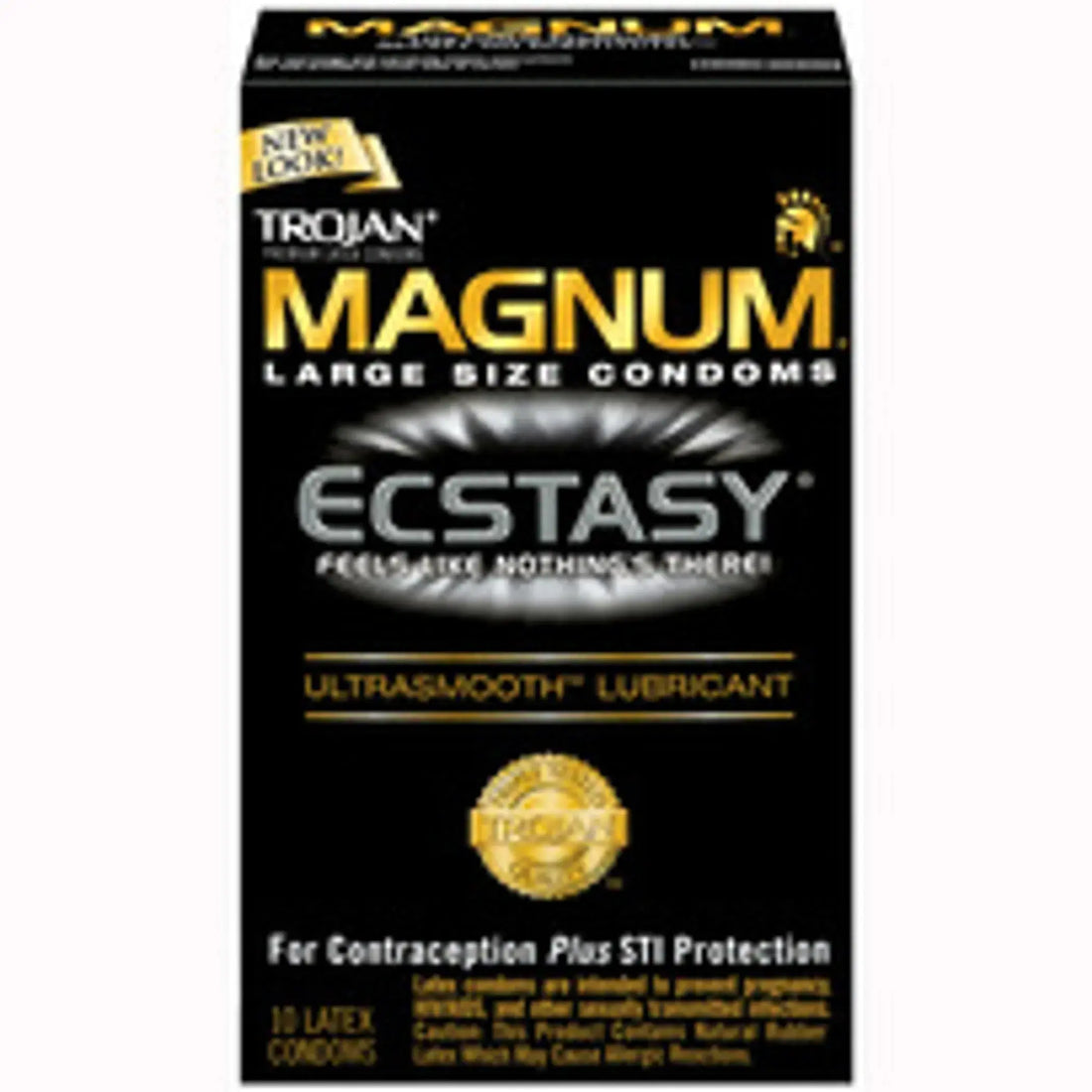 TROJAN MAGNUM ECSTASY ULTRASMOOTH LUBRICATED 10PK Paradise Products
