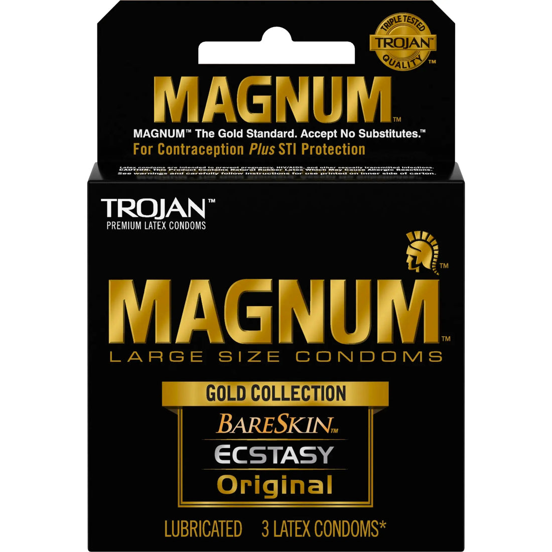 TROJAN MAGNUM GOLD COLLECTION 3PK Paradise Products