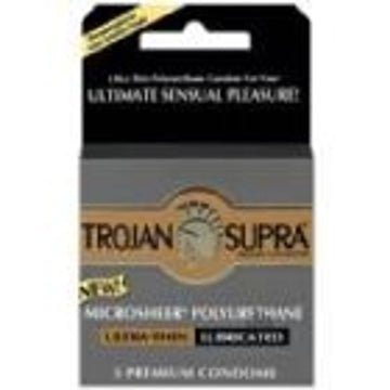 TROJAN SUPRA BARESKIN 3PK NON-LATEX Paradise Products