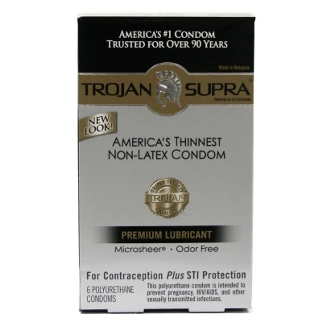 TROJAN SUPRA BARESKIN 6PK NON-LATEX Paradise Products