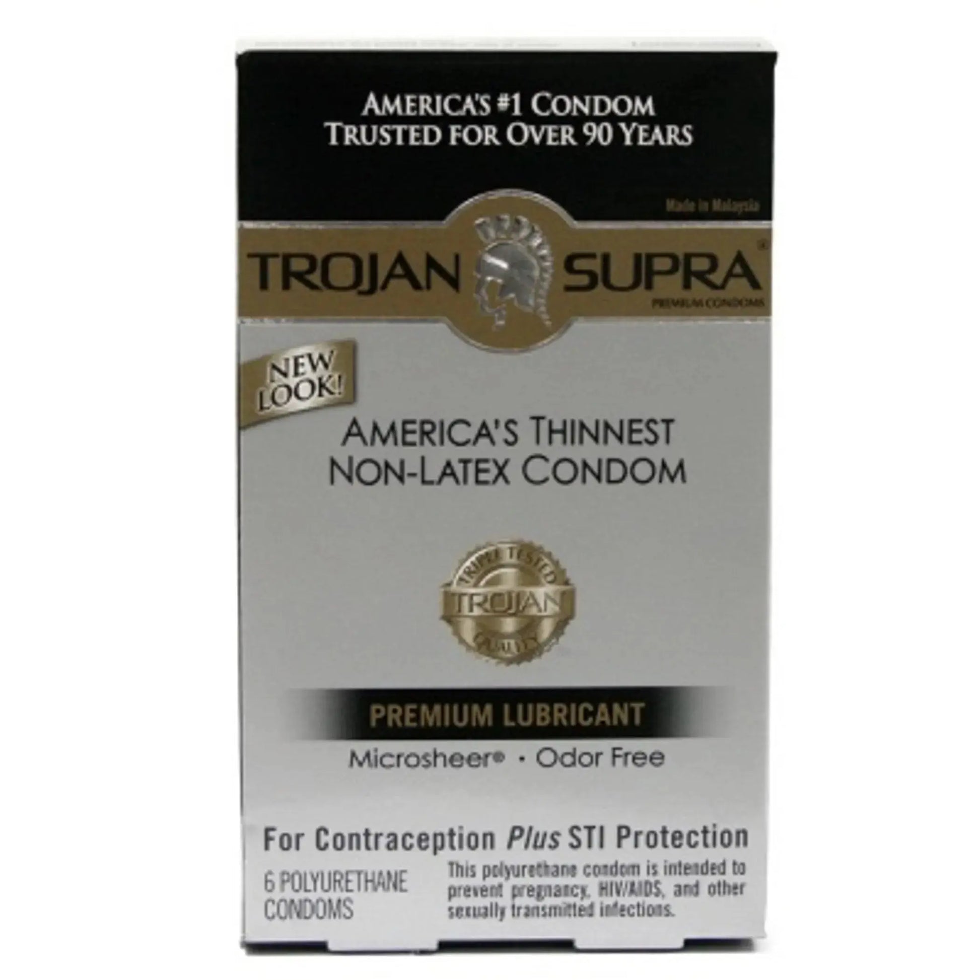TROJAN SUPRA BARESKIN 6PK NON-LATEX Paradise Products