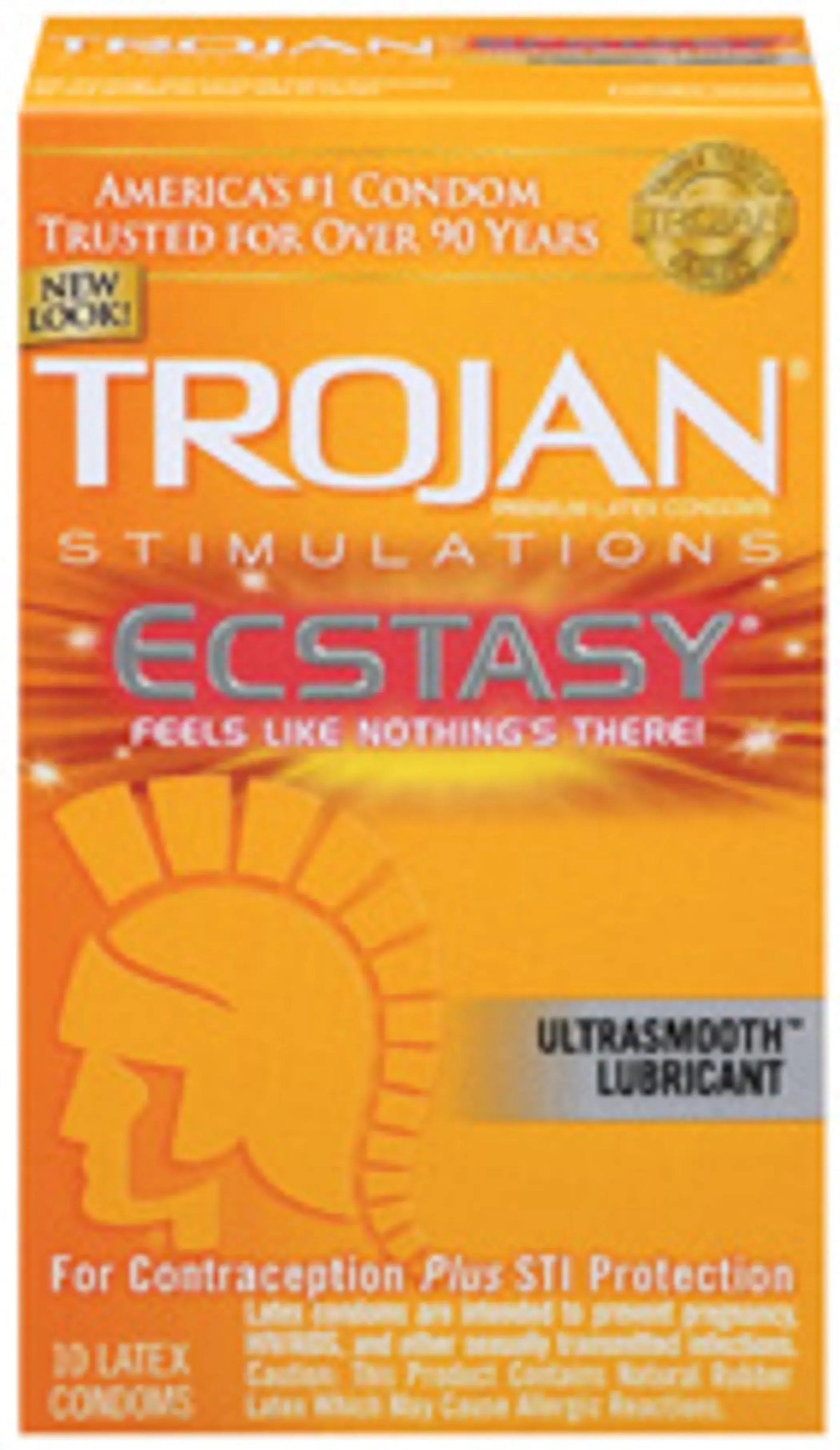 TROJAN ULTRA RIBBED ECSTASY 10 PACK Trojan