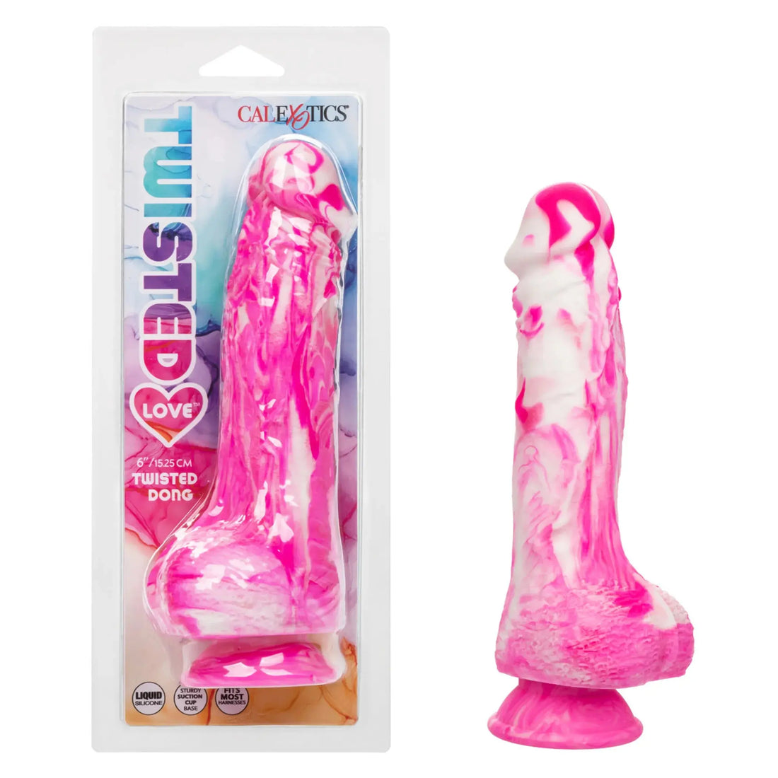 TWISTED LOVE TWISTED DONG 6 IN PINK California Exotic Novelties