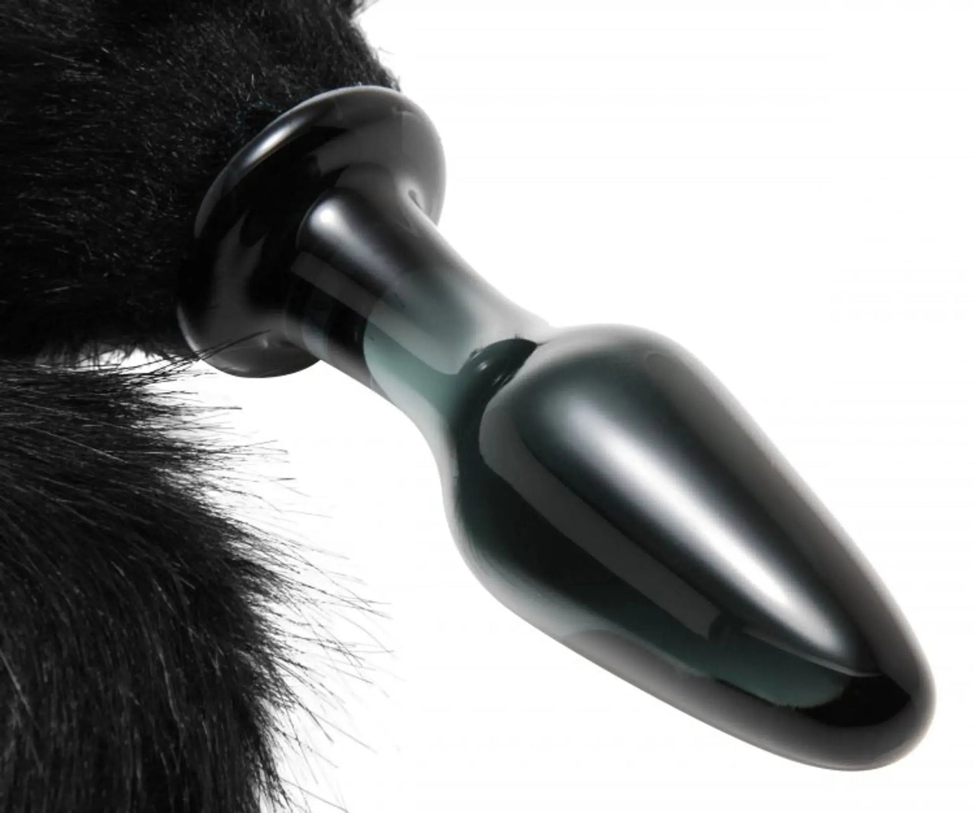 Tailz Midnight Fox Glass Plug with Tail XR Brands