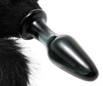 Tailz Midnight Fox Glass Plug with Tail XR Brands