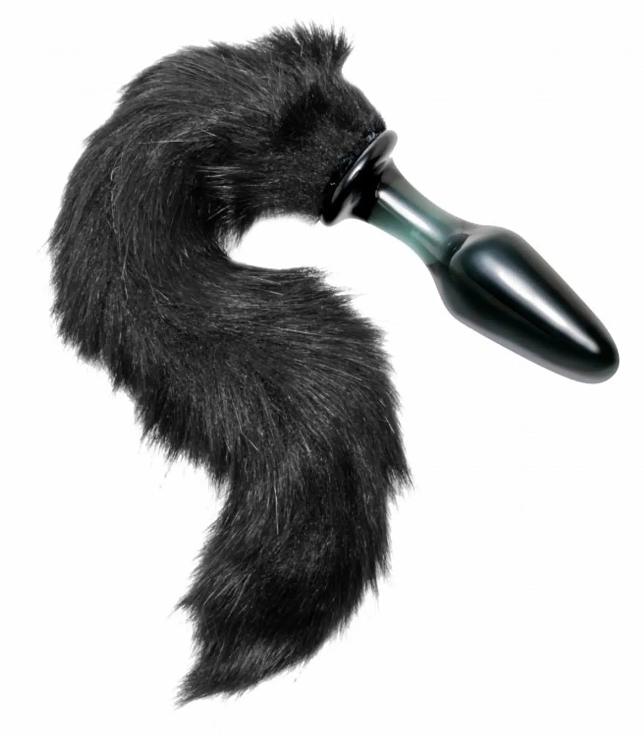 Tailz Midnight Fox Glass Plug with Tail XR Brands