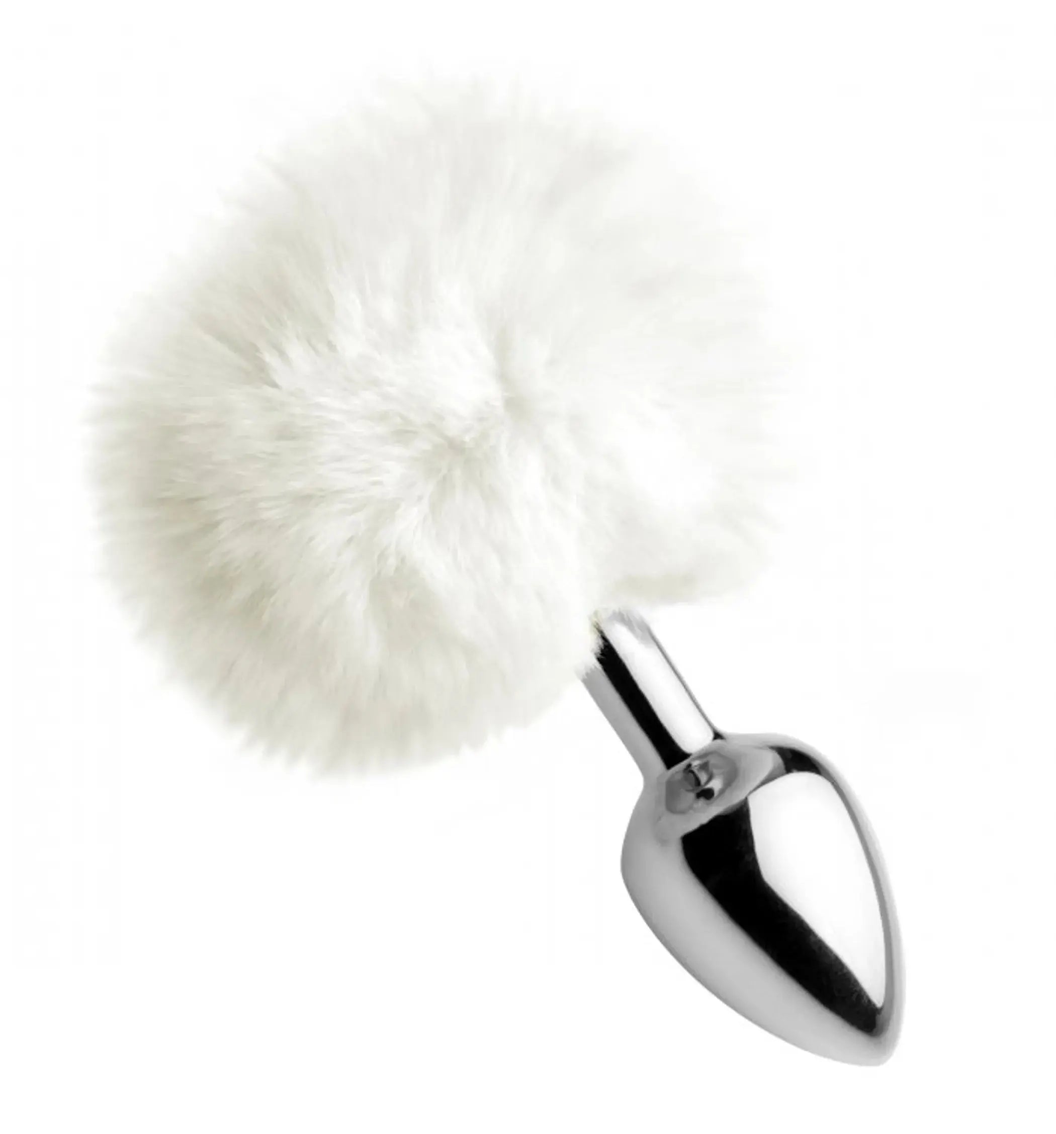 Tailz White Fluffy Bunny Tail Anal Plug XR Brands