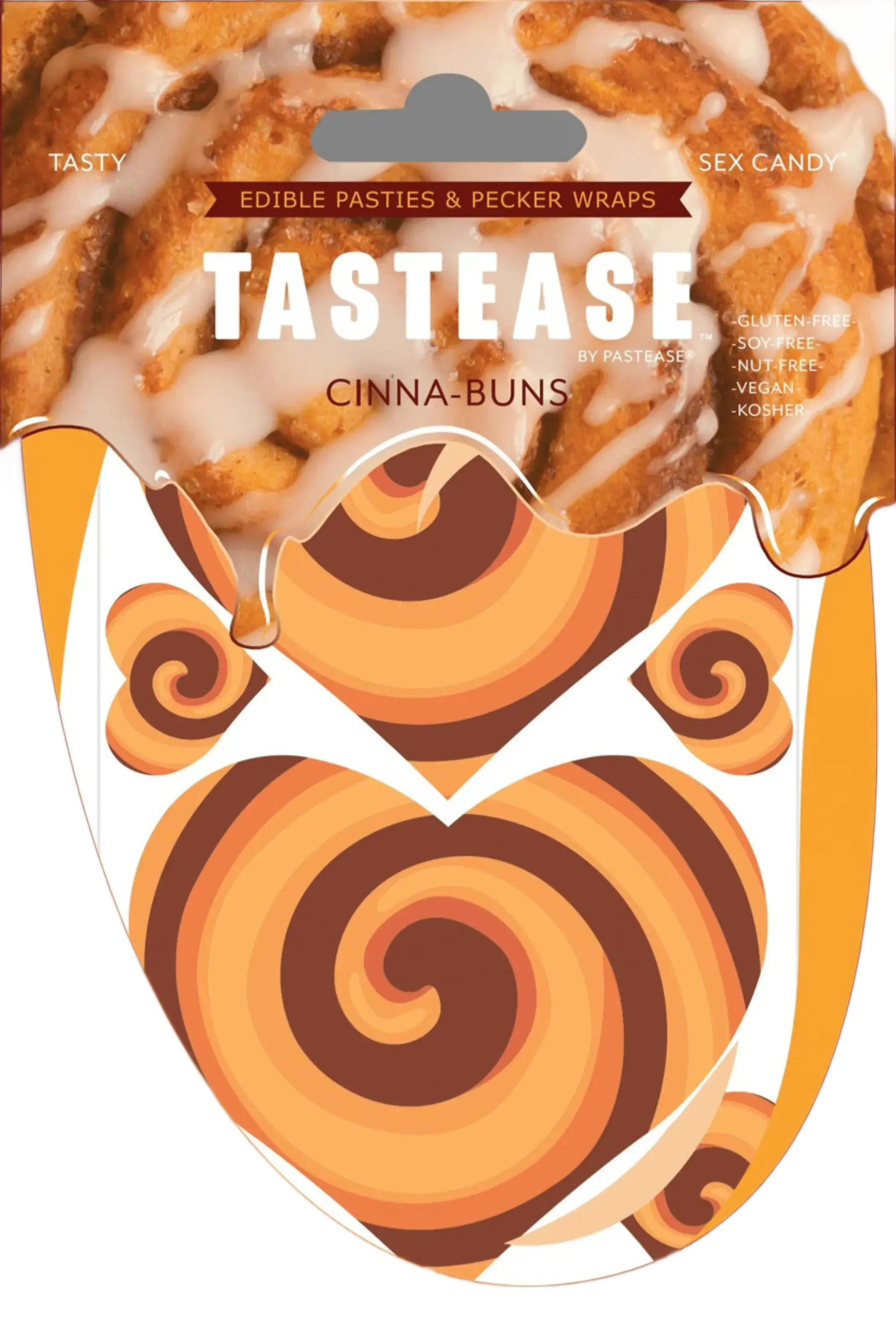 TASTEASE CINNA-BUN EDIBLE NIPPLE PASTIES & PECKER WRAPS Pastease