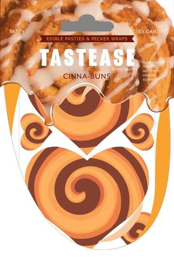 TASTEASE CINNA-BUN EDIBLE NIPPLE PASTIES & PECKER WRAPS Pastease