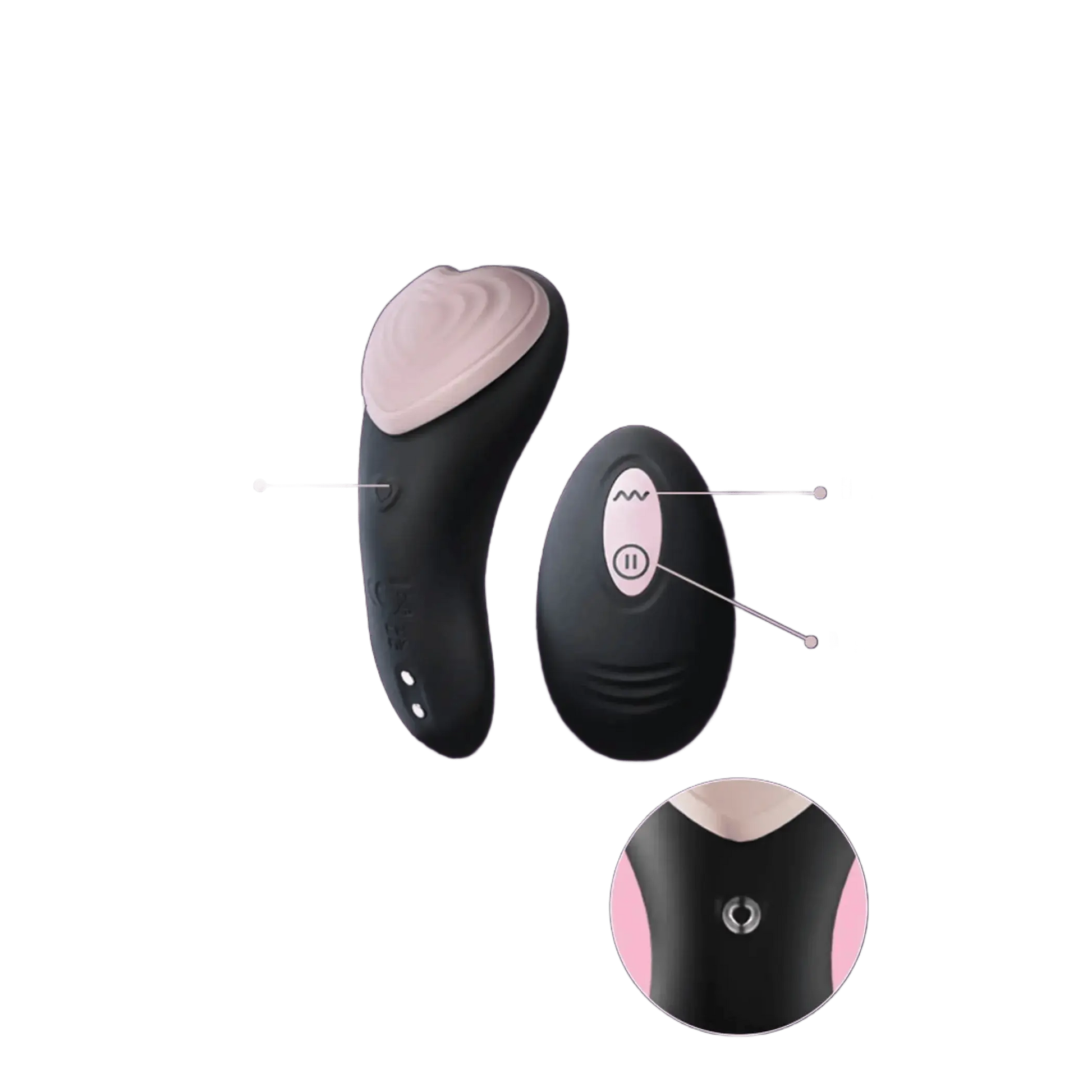 TEMPTASIA HEARTBEAT PANTY VIBE W/ REMOTE PINK Blush Novelties