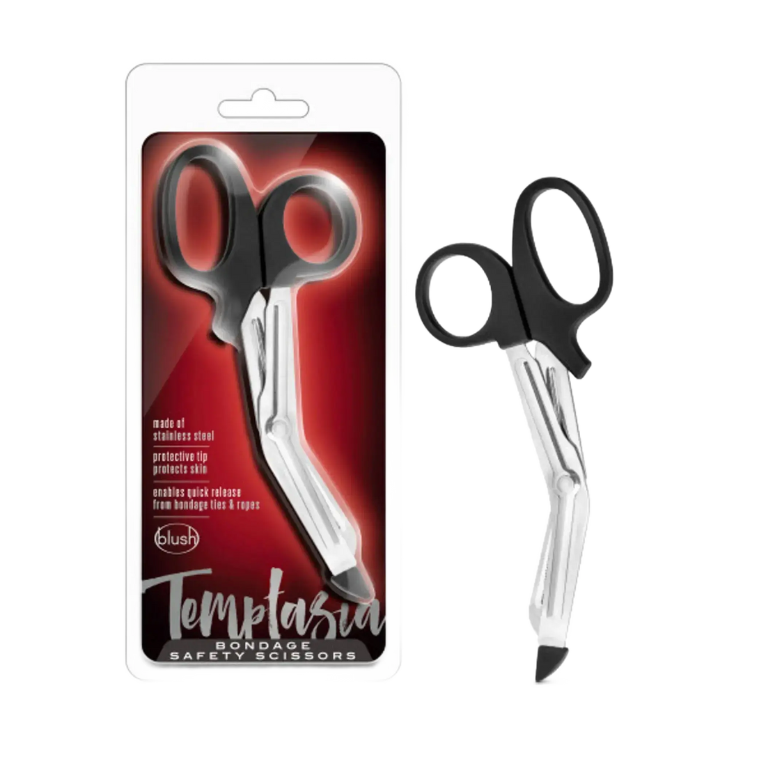 TEMPTASIA SAFETY SCISSORS BLACK Blush Novelties