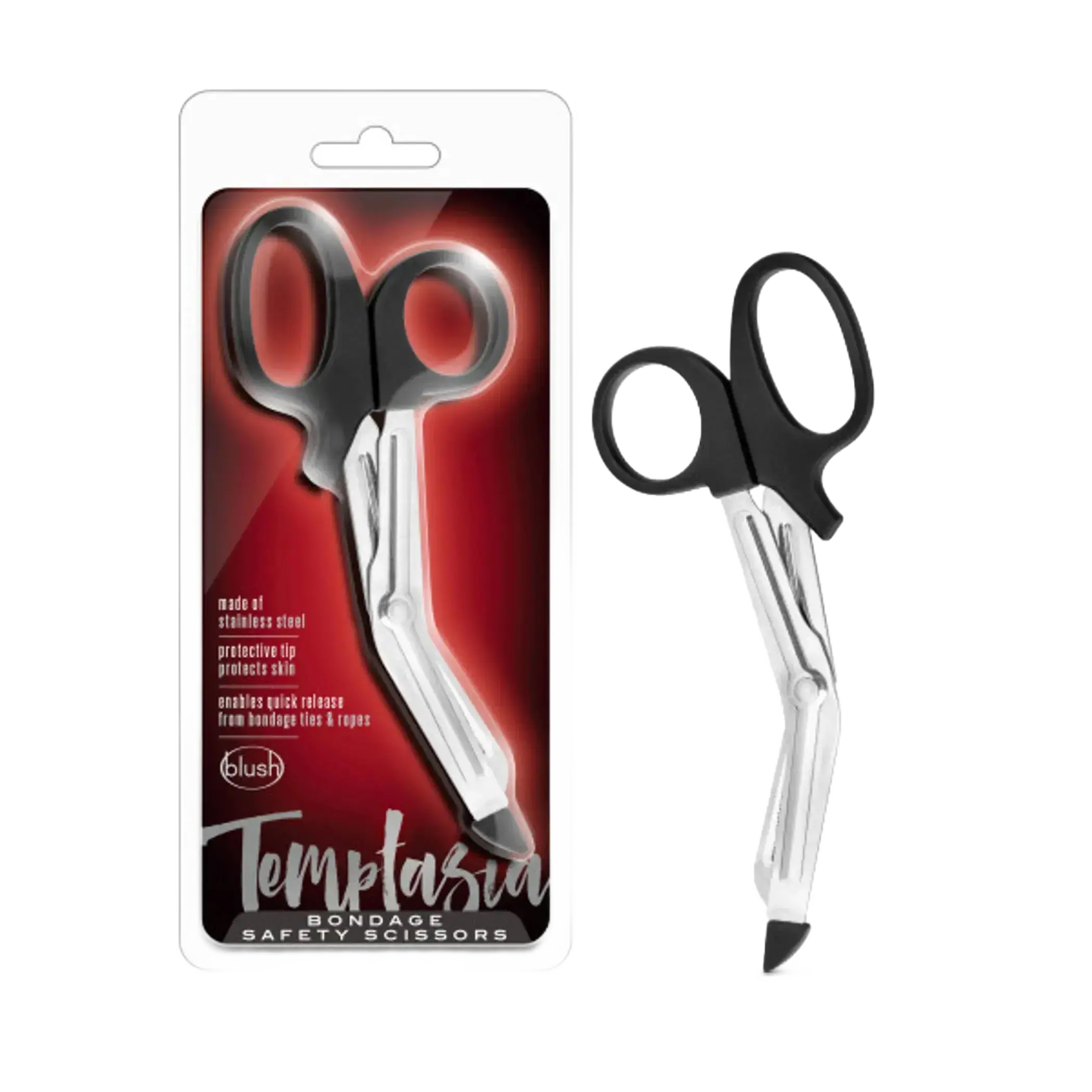 TEMPTASIA SAFETY SCISSORS BLACK Blush Novelties