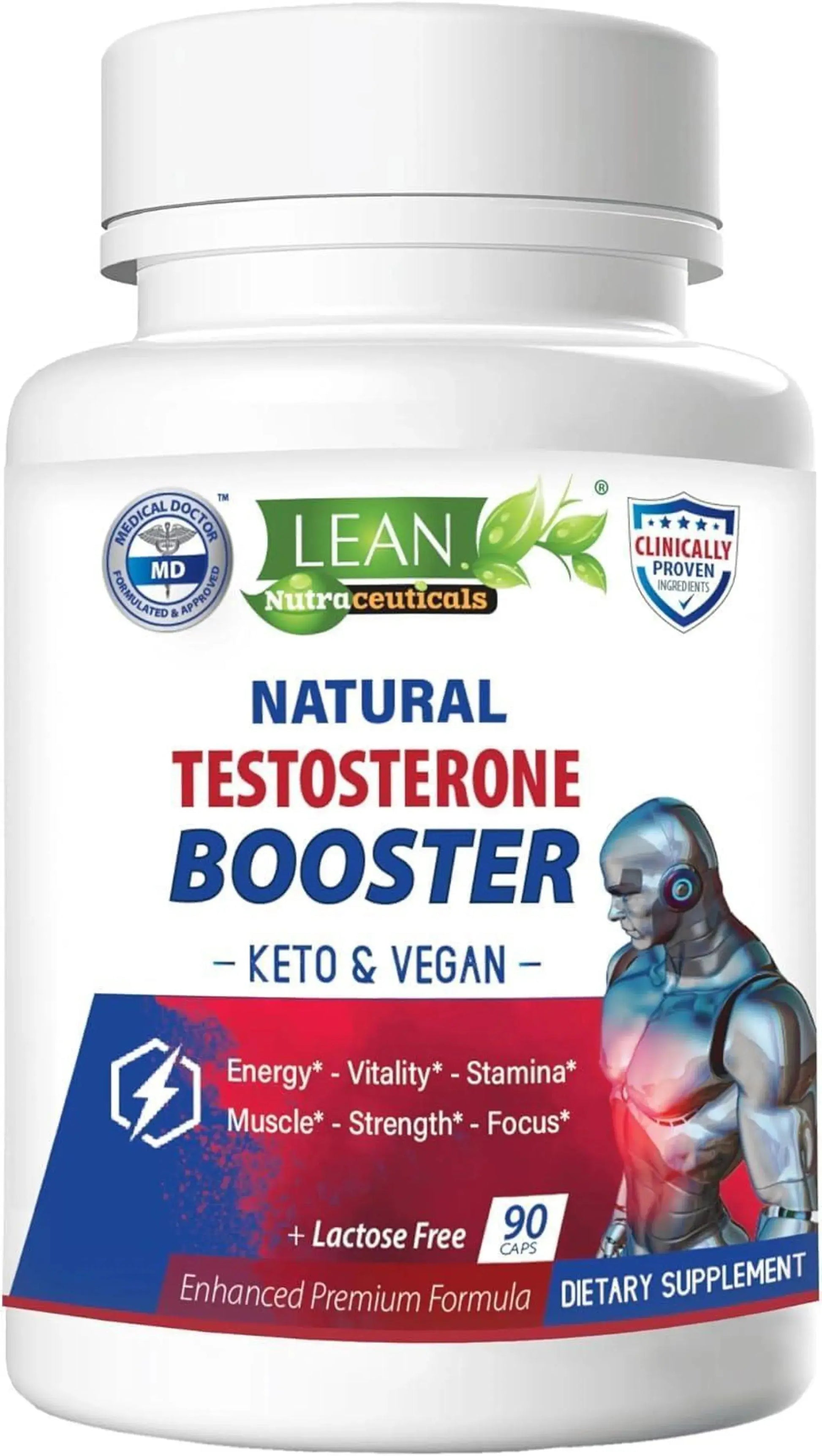 Testosterone Booster For Men Keto Vegan Lean Nutraceuticals